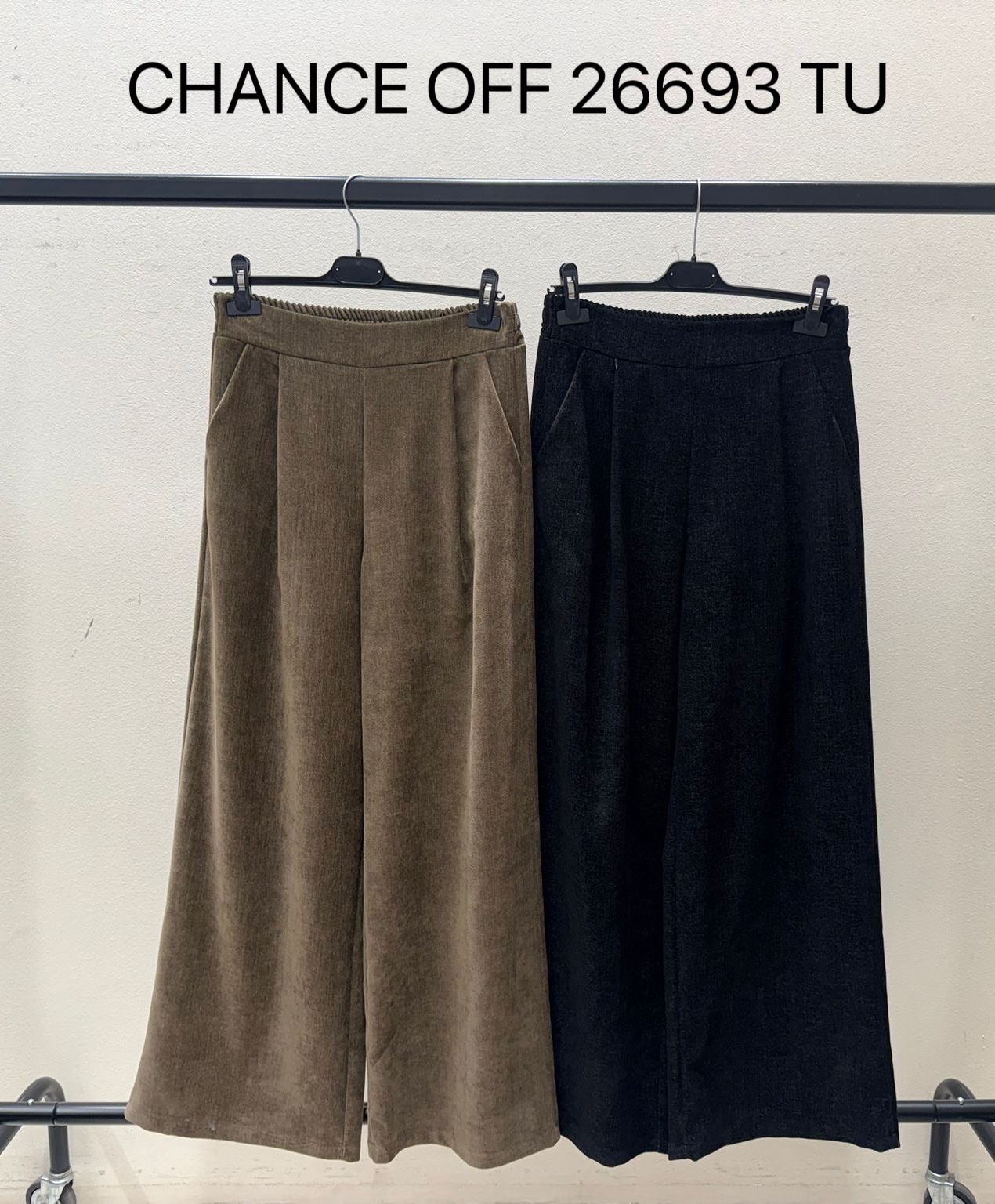 Kalhoty Wide Leg s Plisem