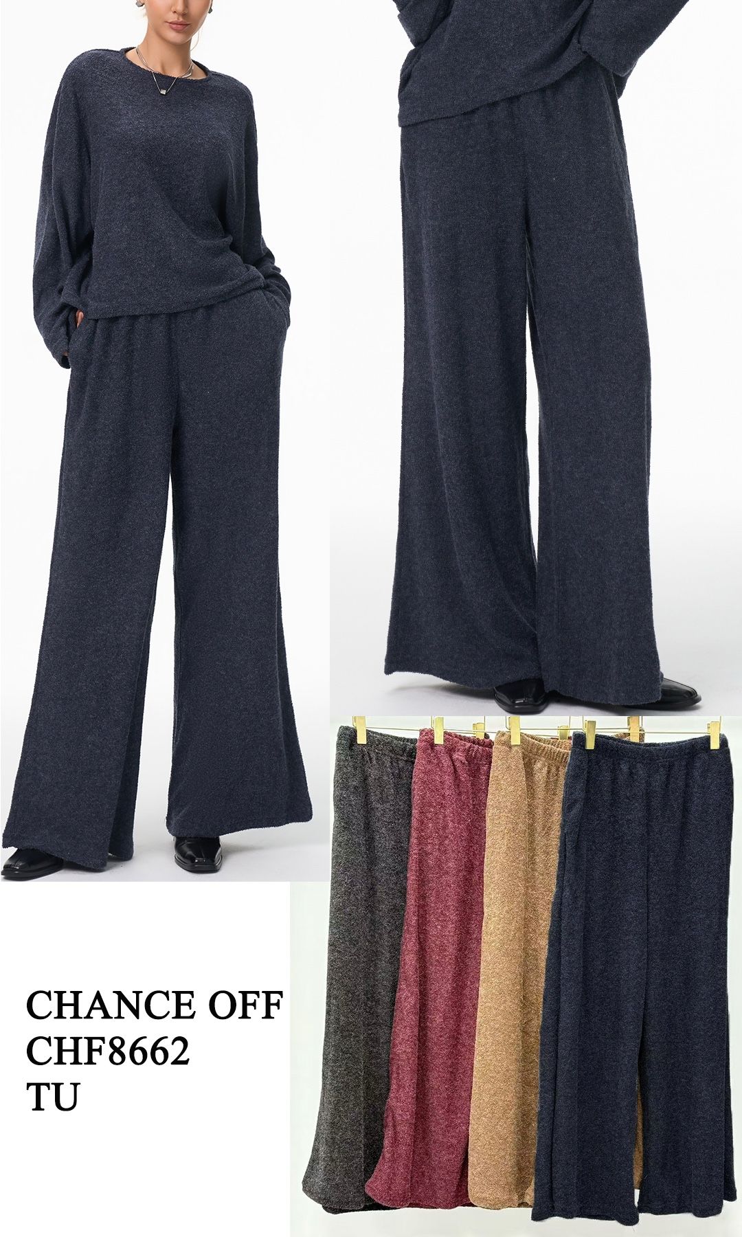 Kalhoty Wide Leg se stahováním v pase
