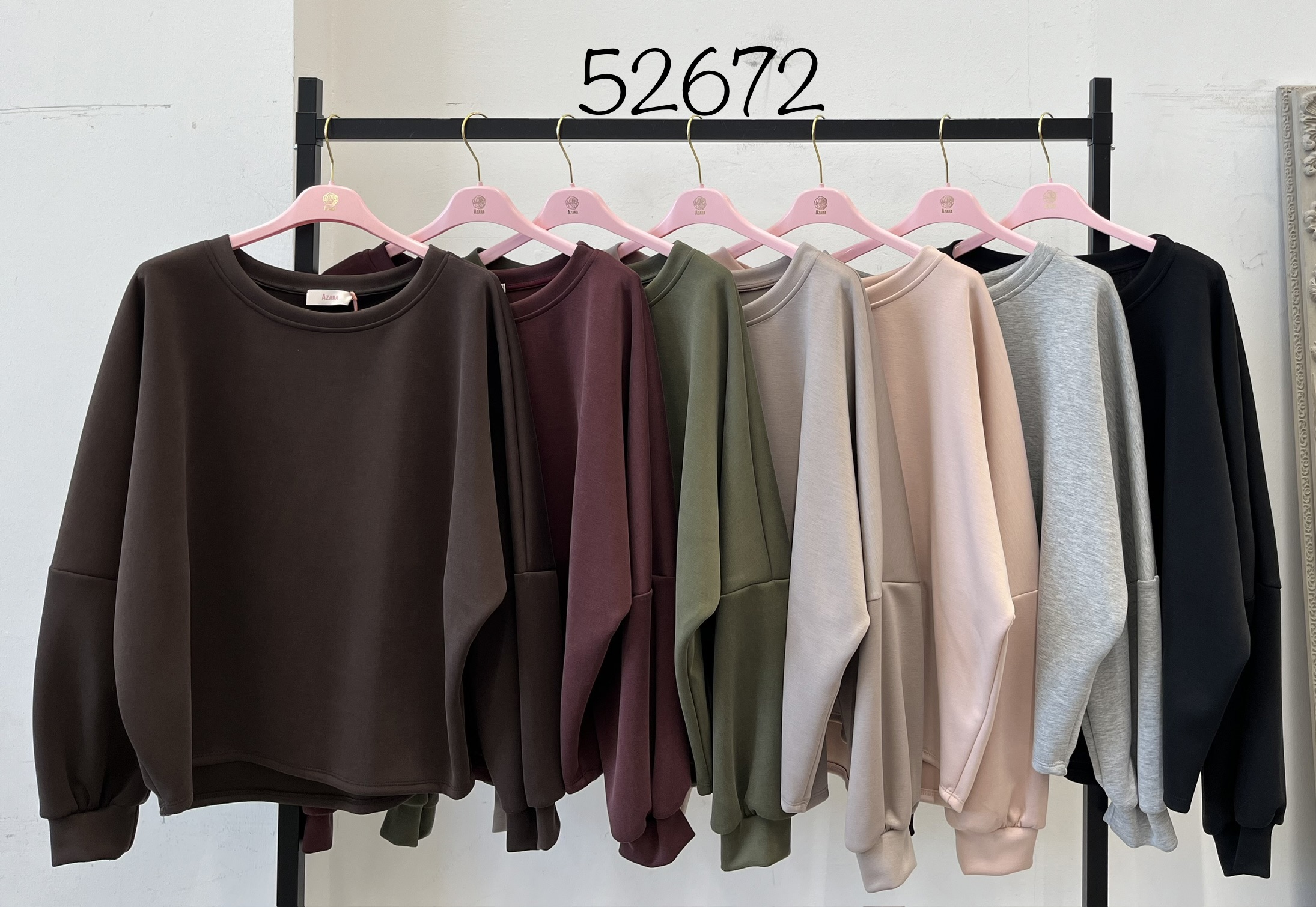 Oversize mikina s kulatým výstřihem
