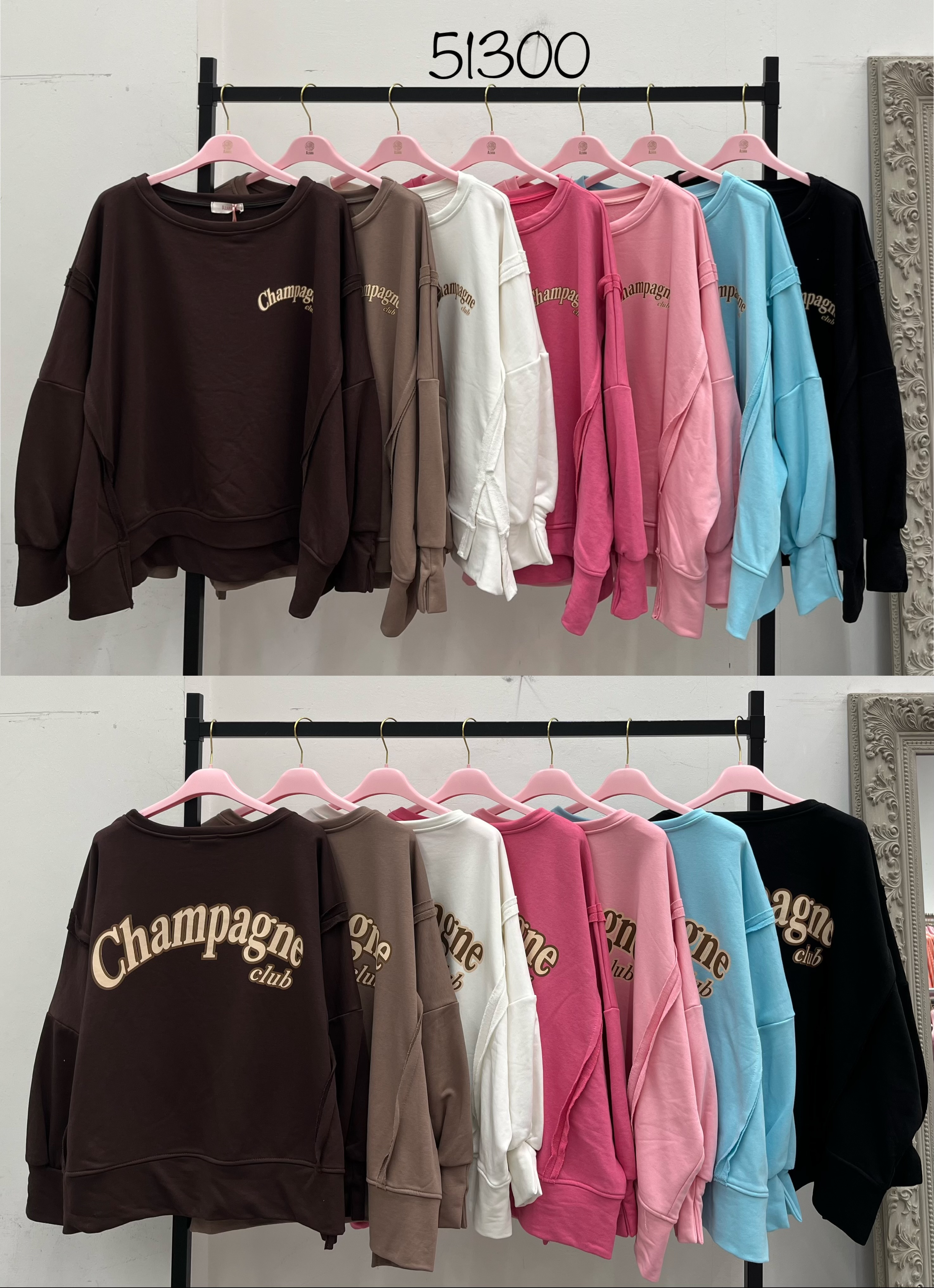 Oversize mikina s potiskem