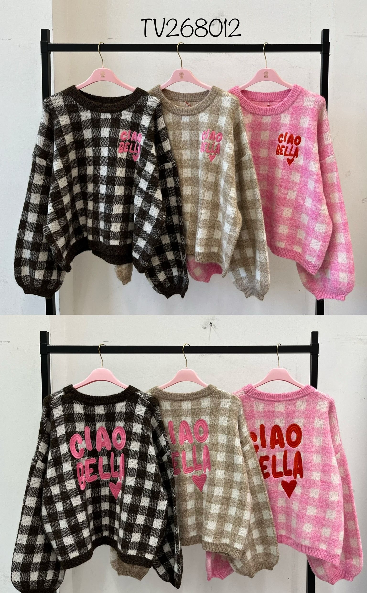 Oversized svetr se vzorem