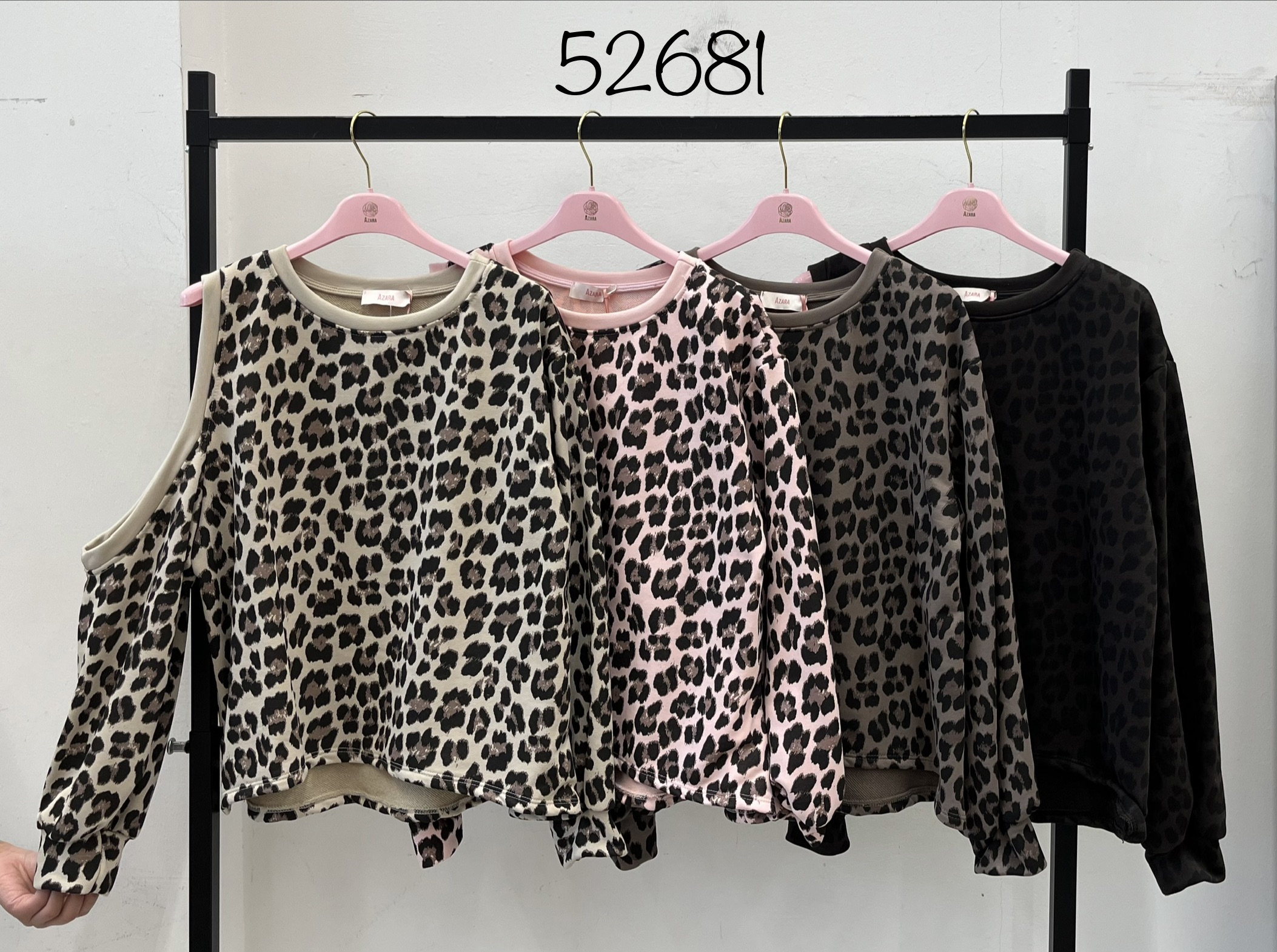 Casual mikina s leopardím potiskem