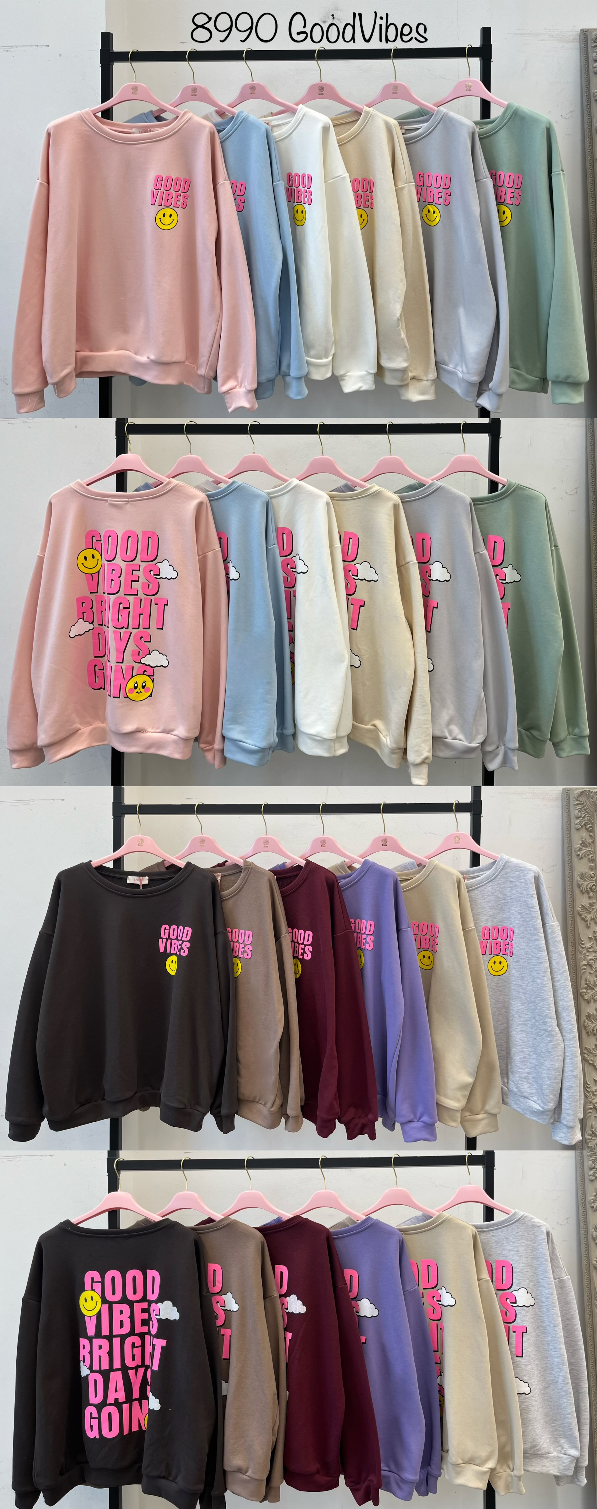 Oversized mikina s potiskem