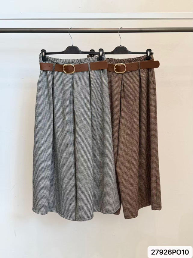 Culotte kalhoty s plisováním