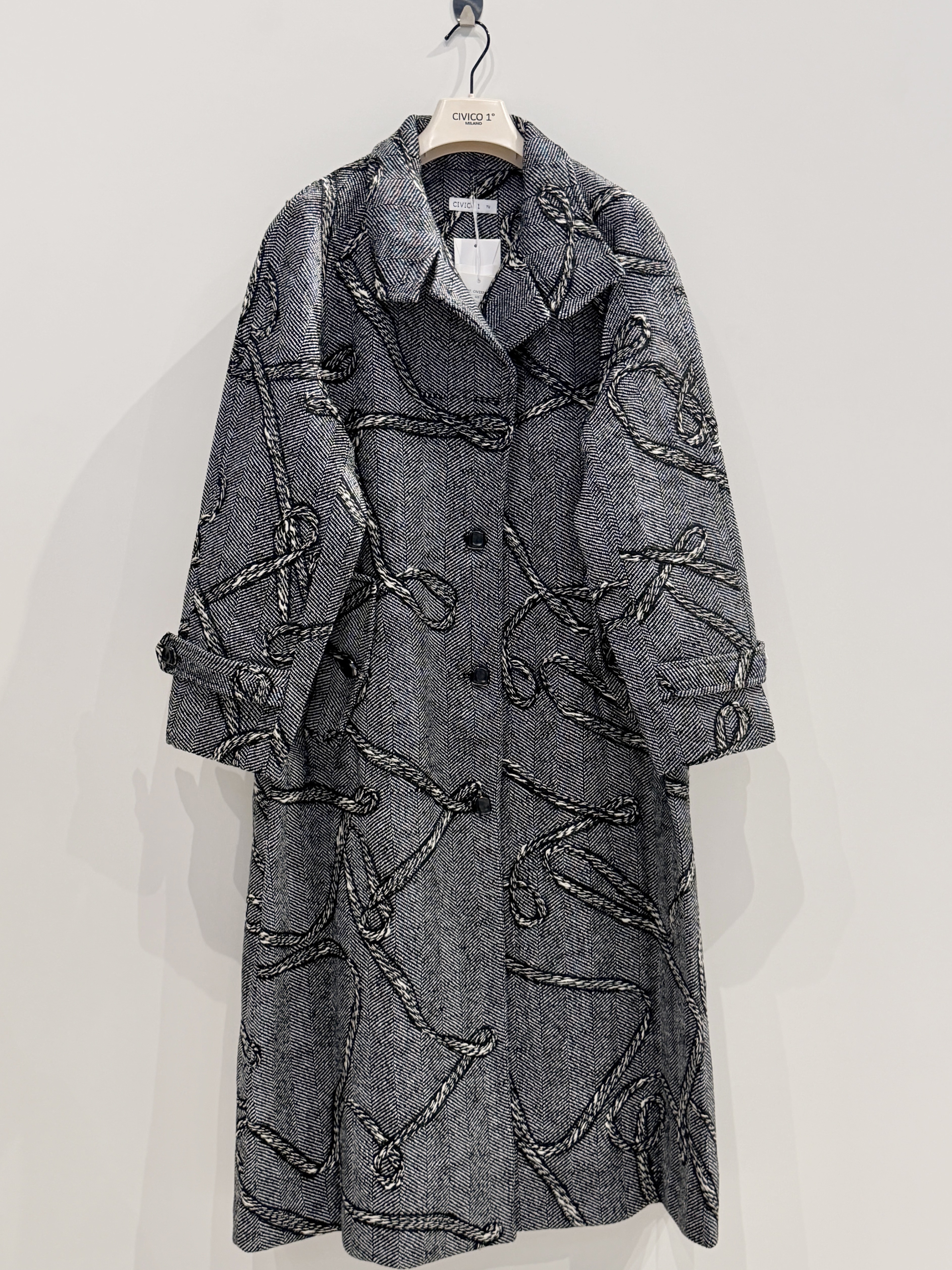 Oversize midi kabát