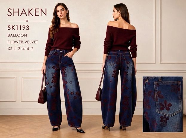 Džíny Wide Leg s vysokým pasem