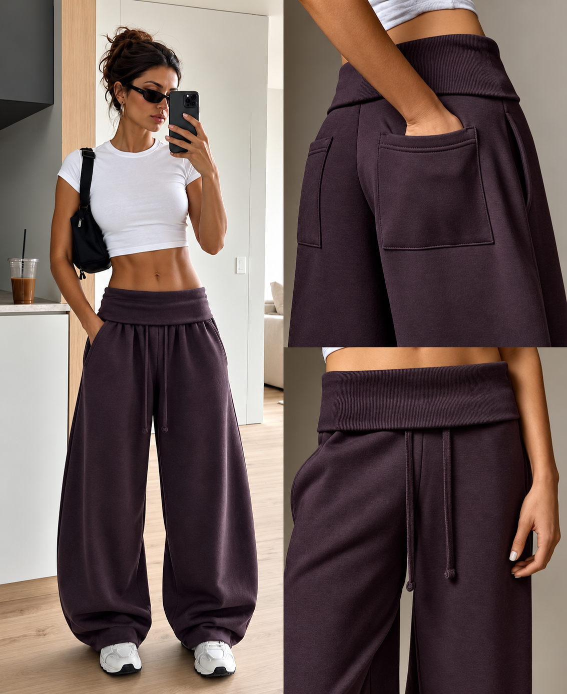 Kalhoty Wide Leg se Šňůrkou