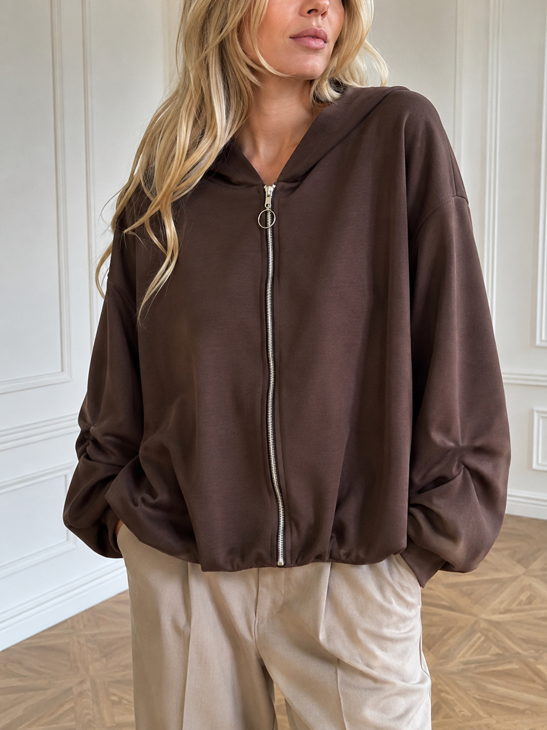 Oversize mikina s kapucí