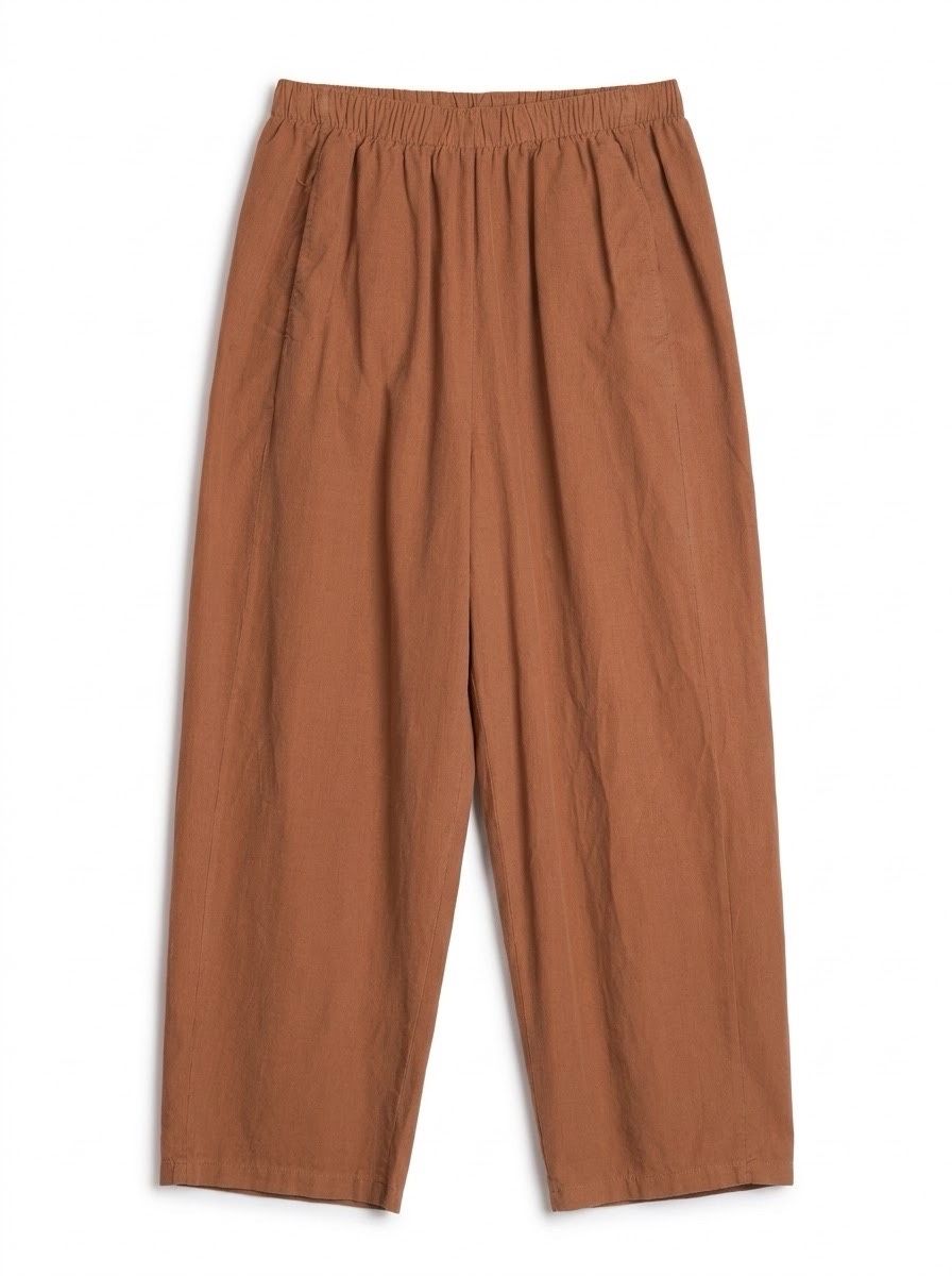 Široké kalhoty s elastickým pasem