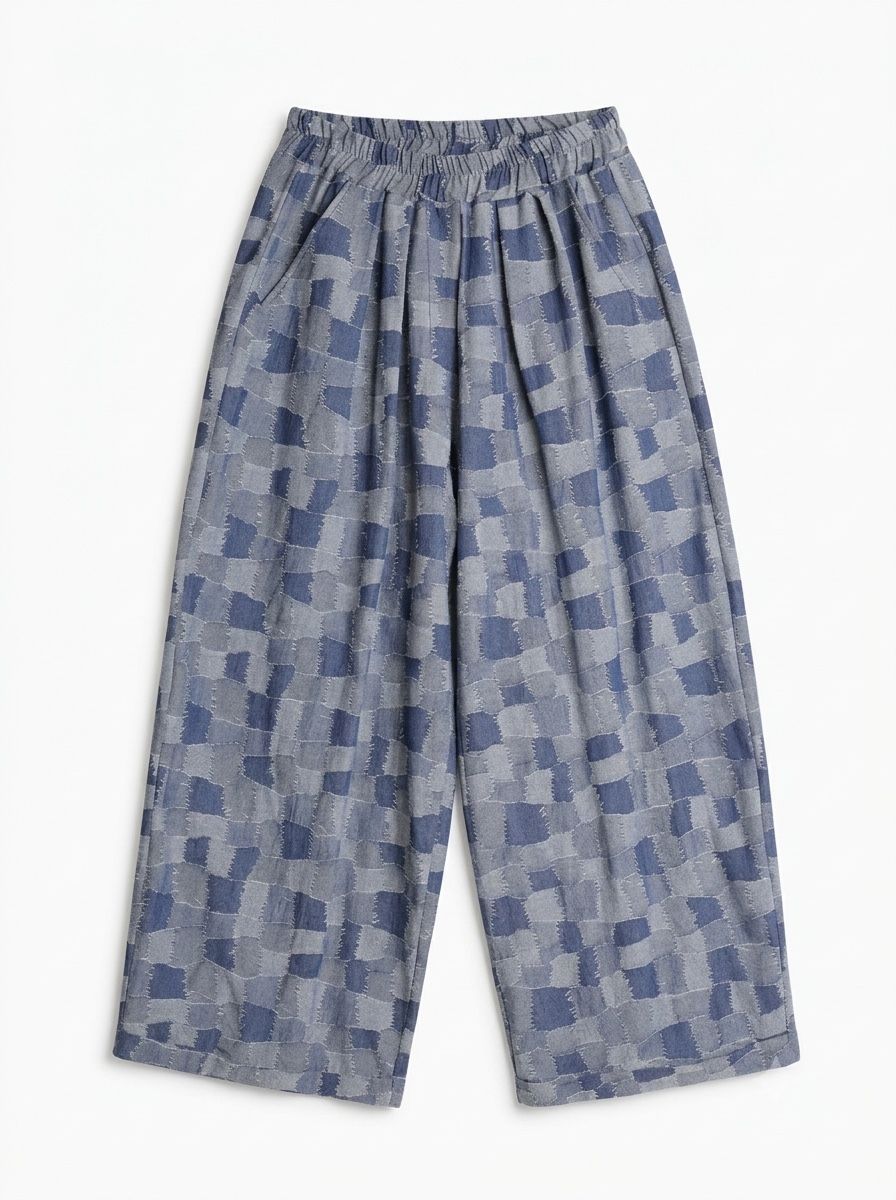 Kalhoty Wide Leg s Elastickým Pasem