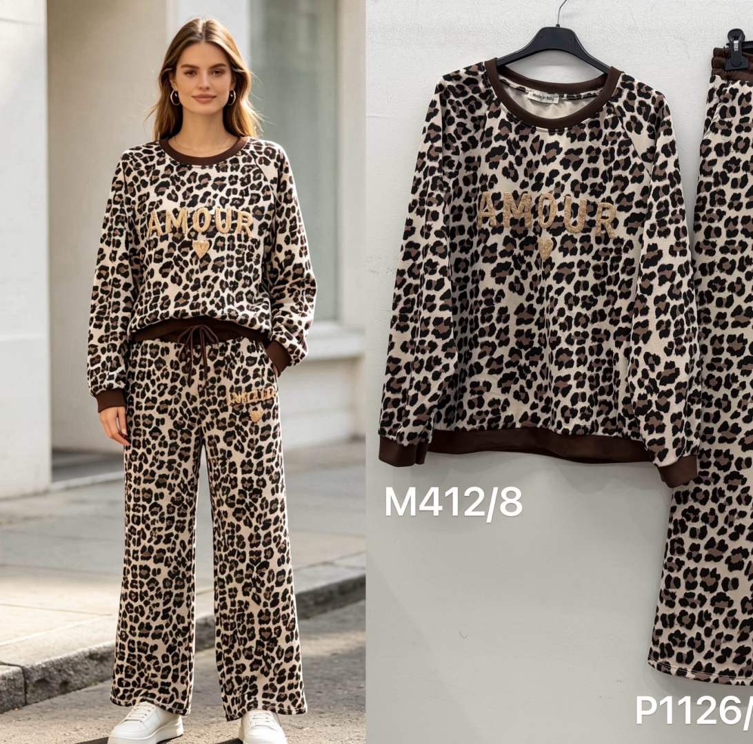 Mikina Regular s leopardím vzorem