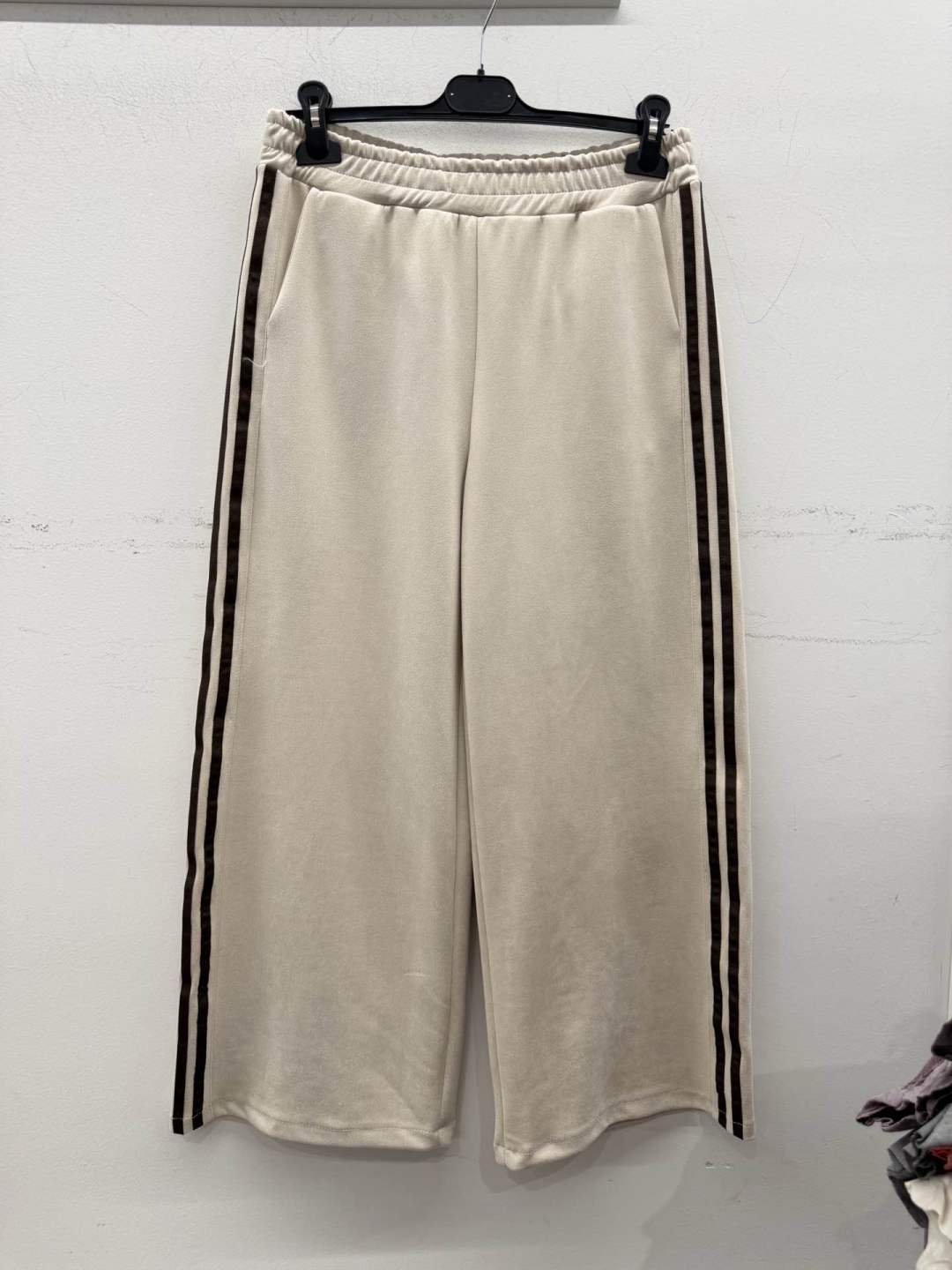 Kalhoty Wide Leg s Bočními Proužky