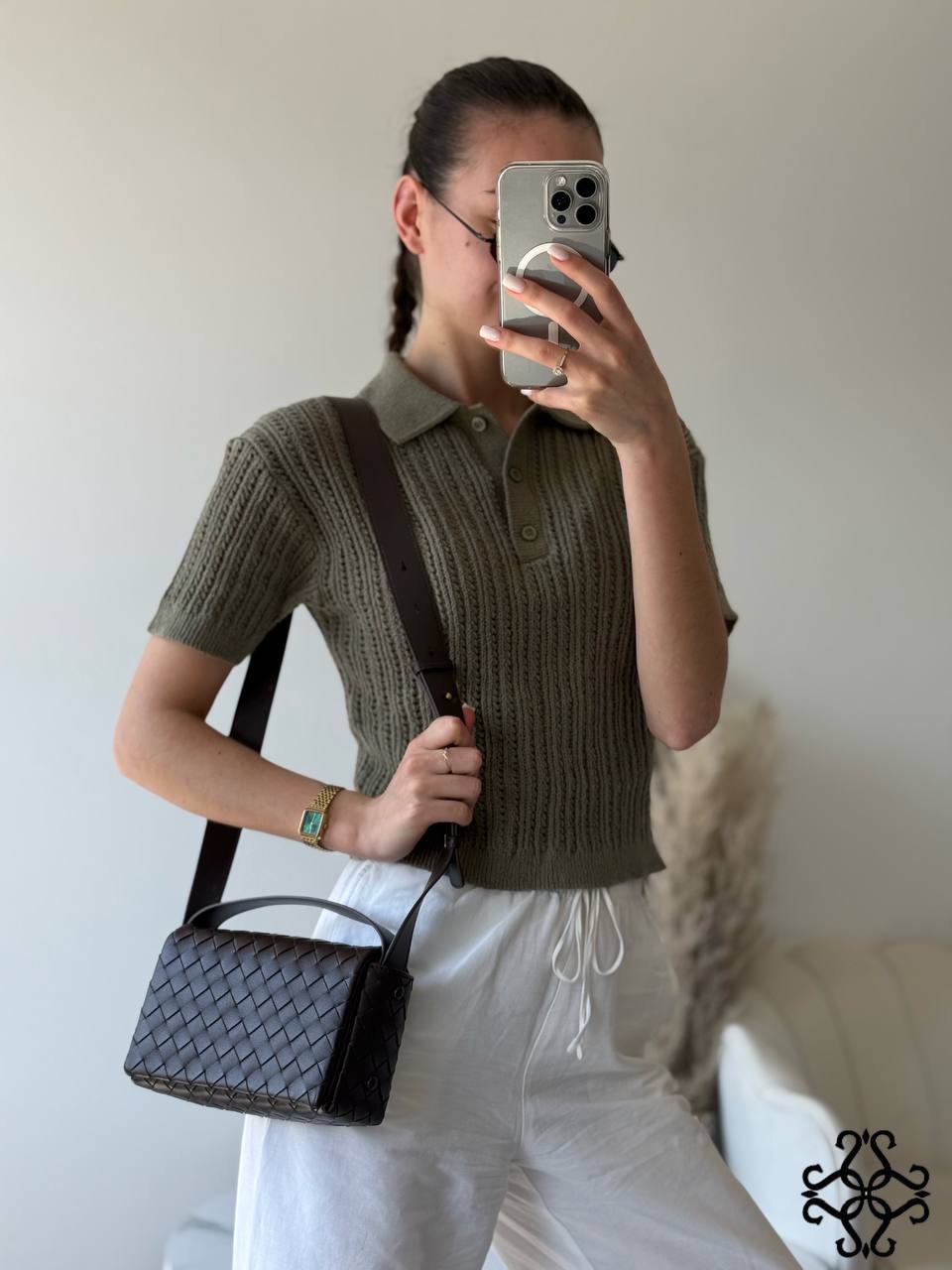 Proplétaná crossbody kabelka