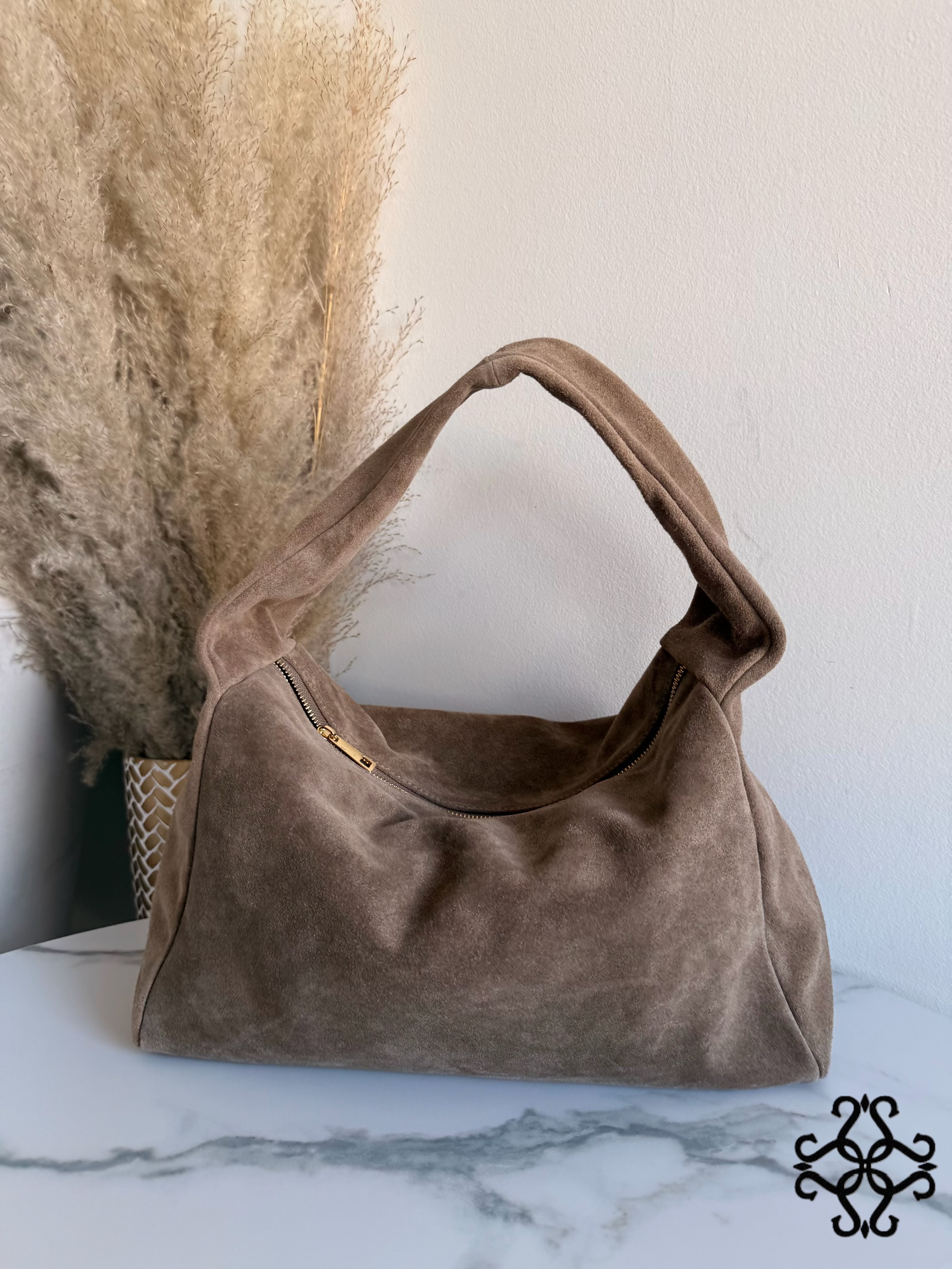 Semišová kabelka hobo