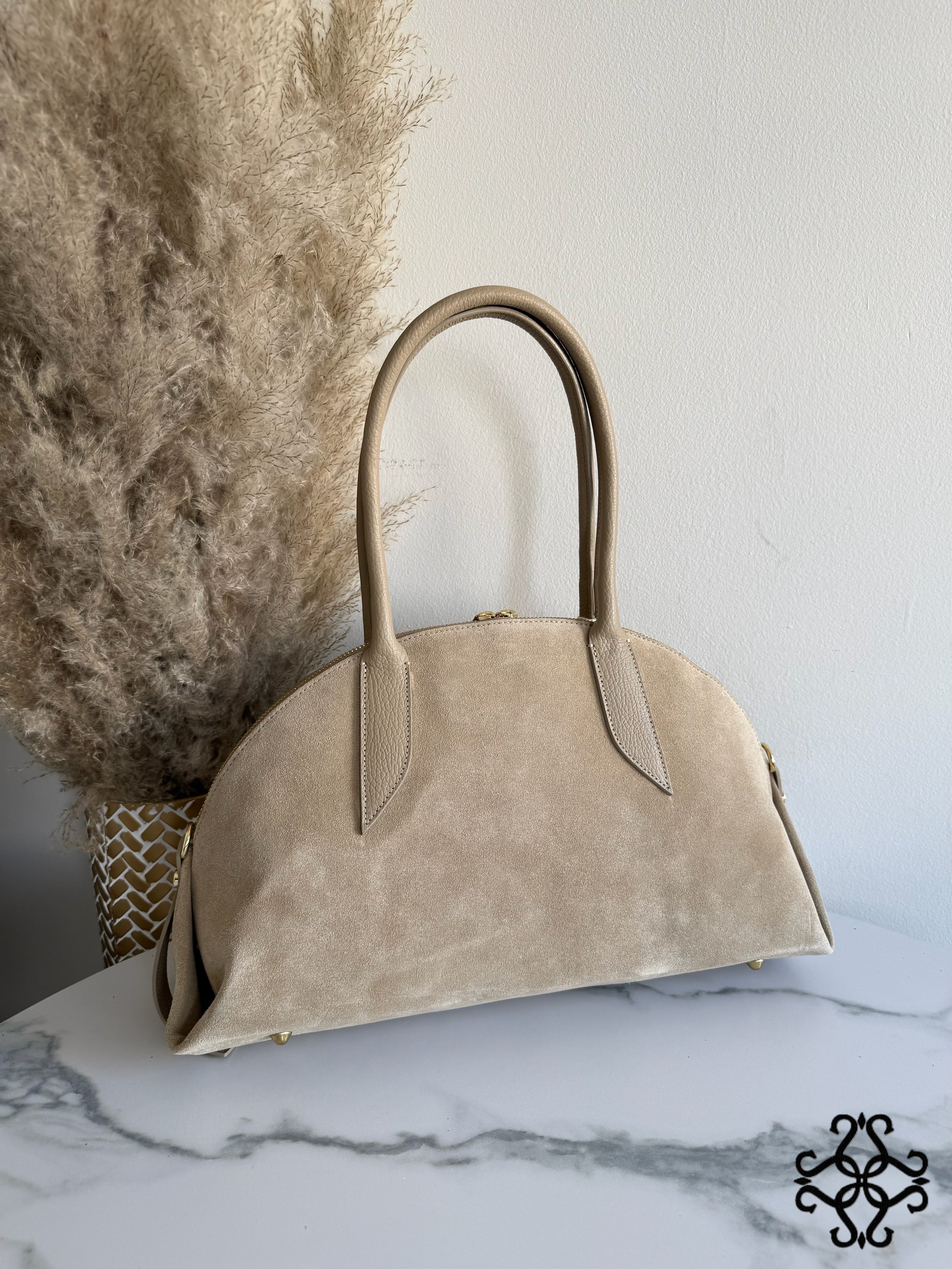 Půlkruhová kabelka shopper