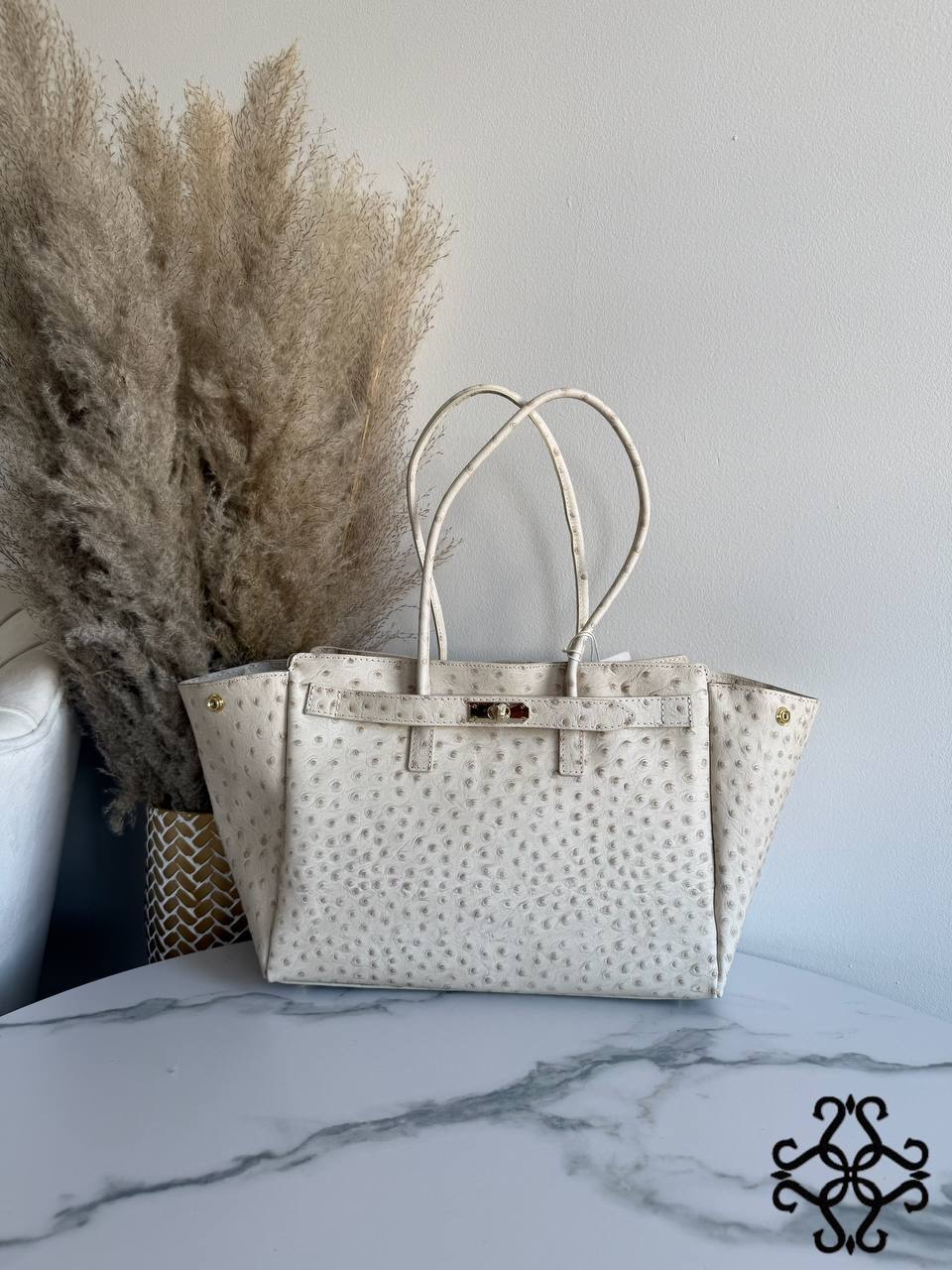 Minimalistická kožená shopper taška