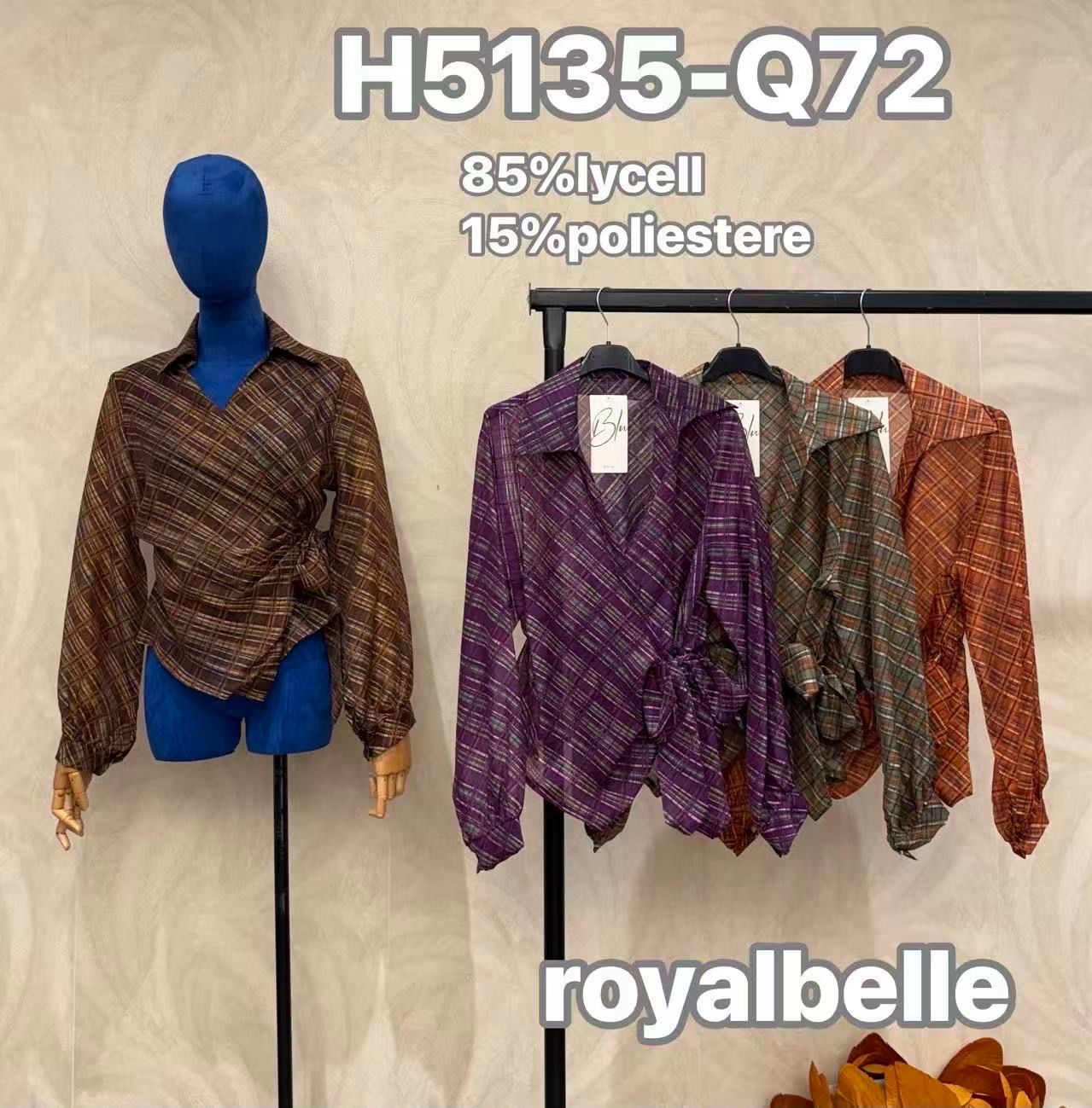Zavinovací halenka s páskem
