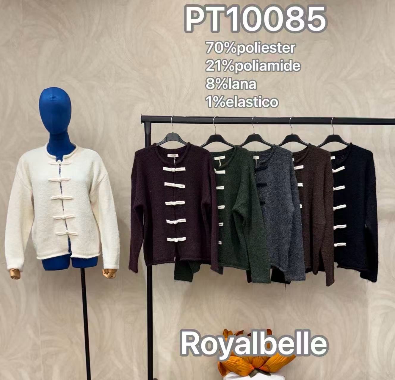 Cardigan s ozdobnými zapínáními