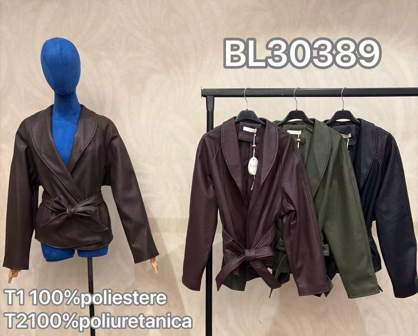 Vázaná bunda s klopami