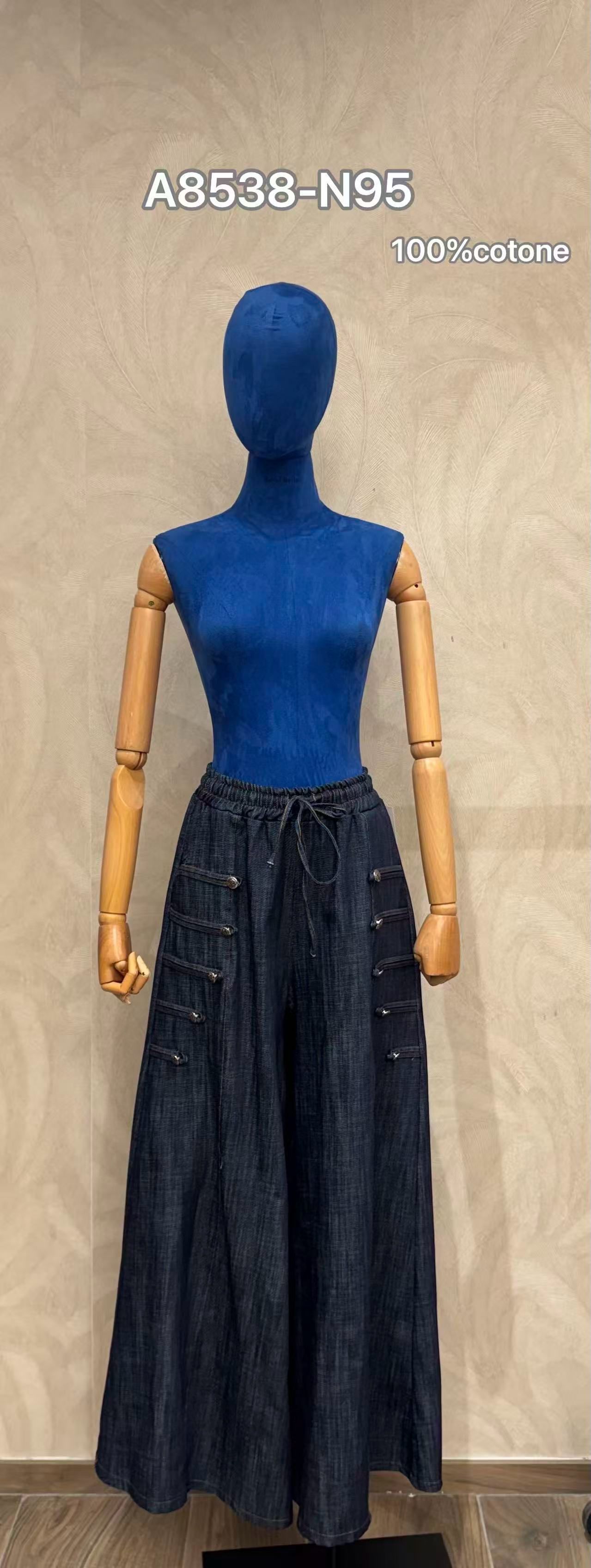 Kalhoty Wide Leg se Šňůrkou