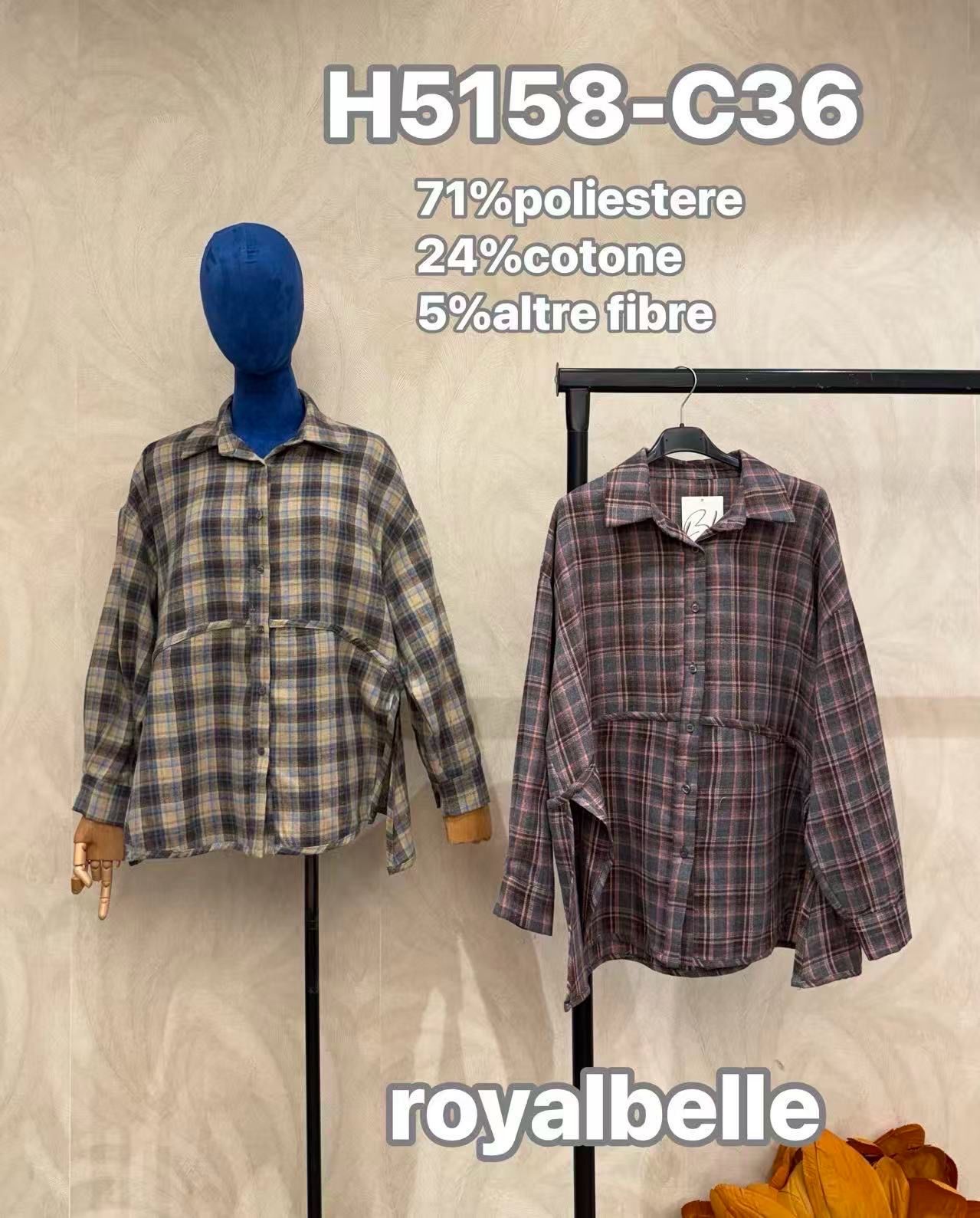 Oversized košile v kostku
