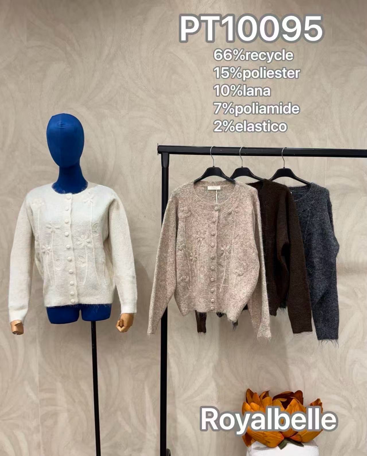 Kardigan s výšivkou na knoflíky