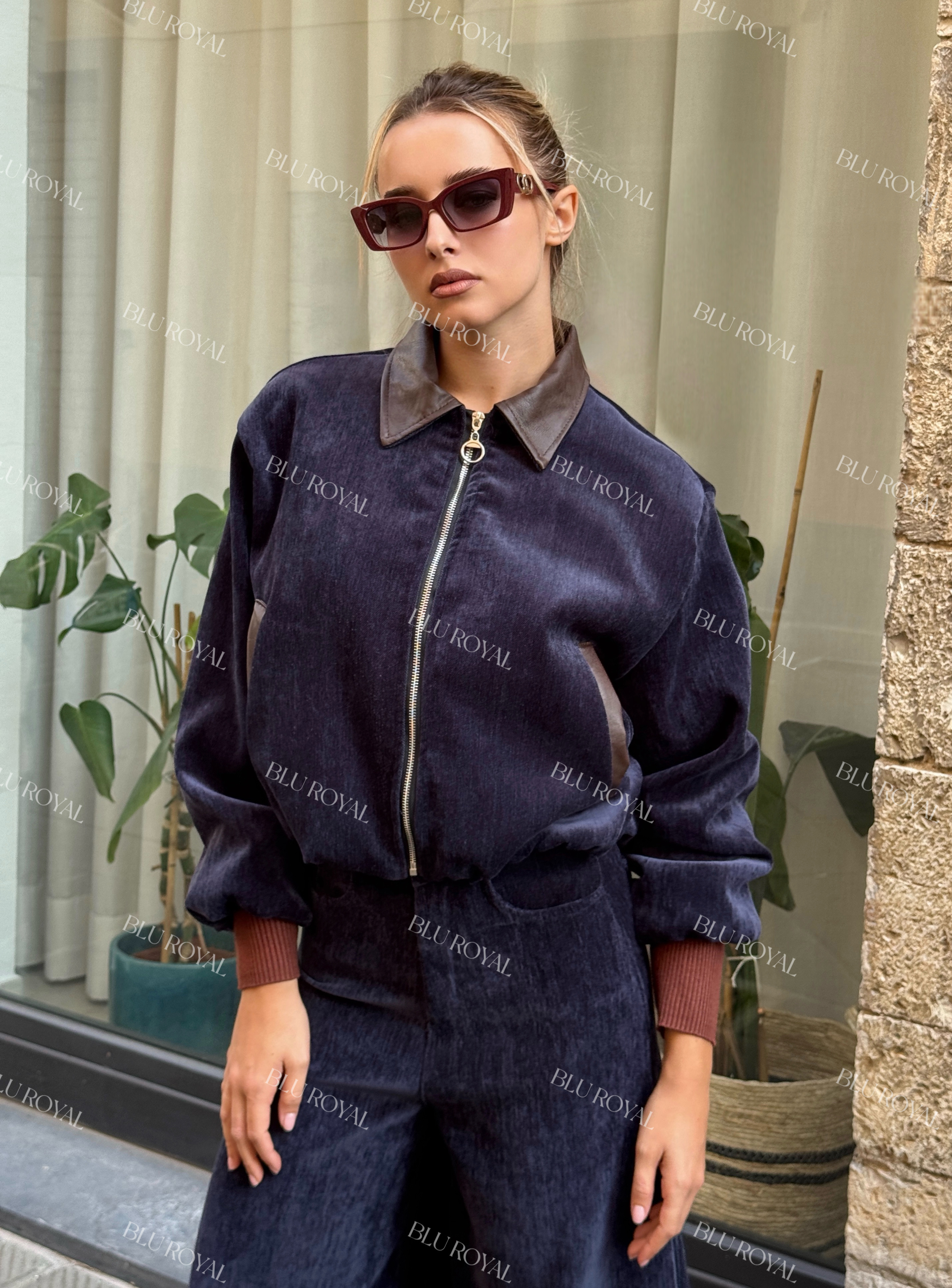 Oversize bomber bunda s límcem