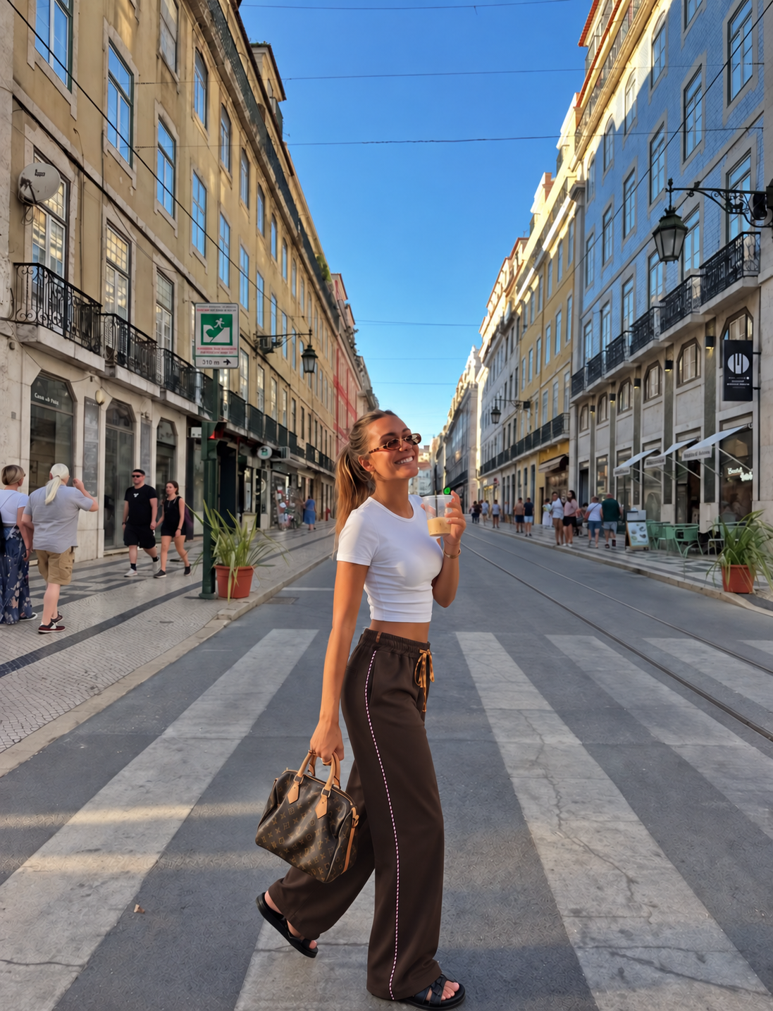 Kalhoty Wide Leg se Šňůrkou v Pase