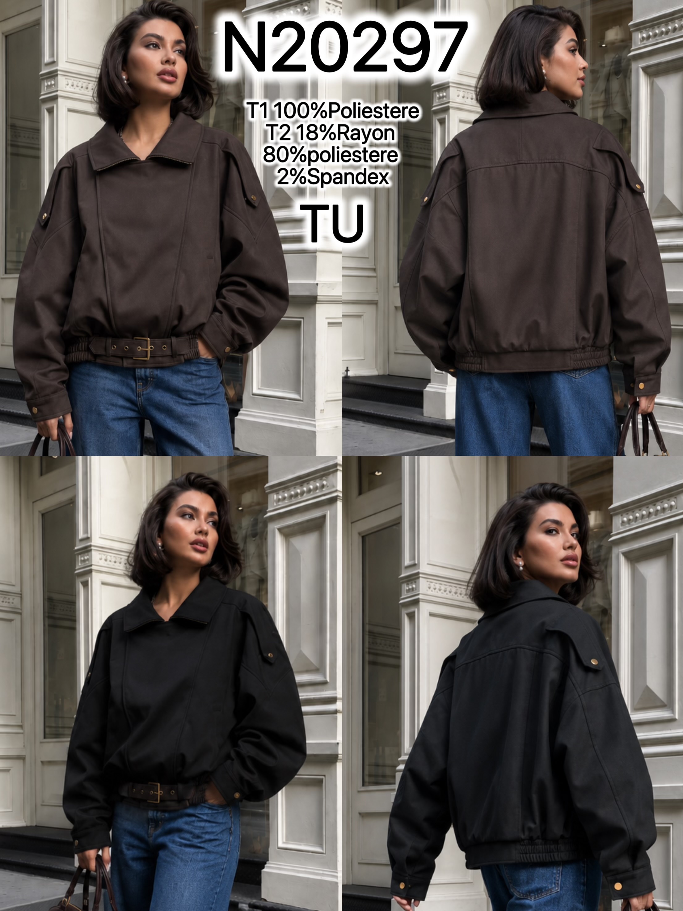 Volná bomber bunda
