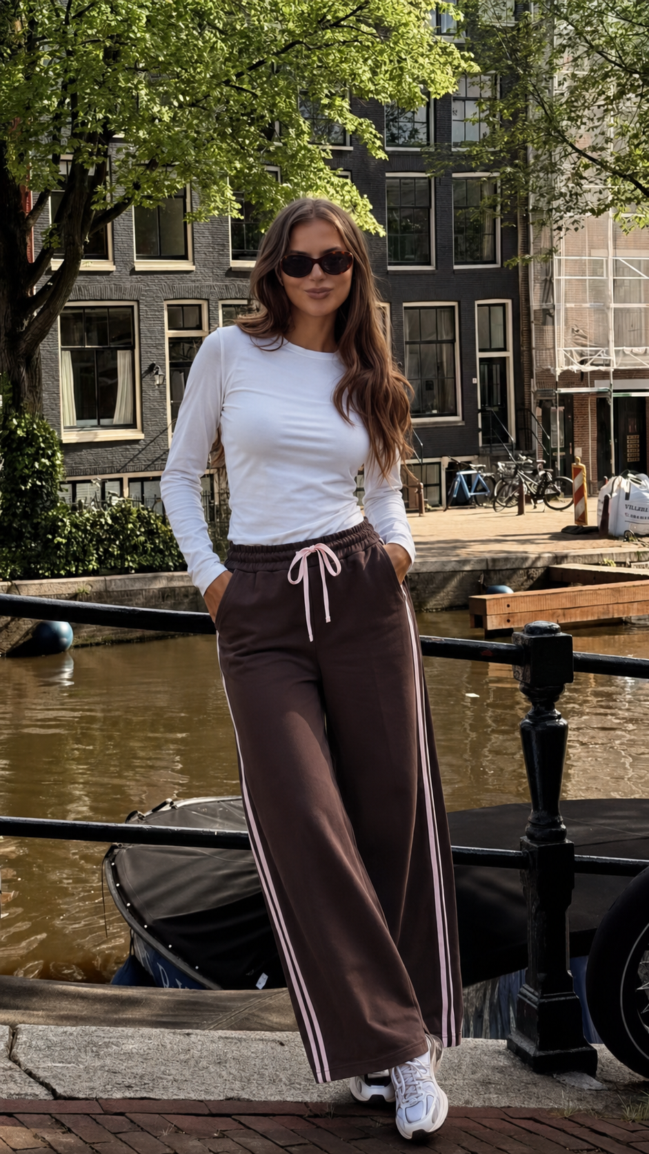 Kalhoty Wide Leg s Šňůrkou