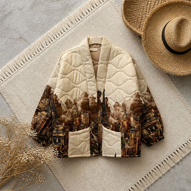 Prošívaná kimono bunda
