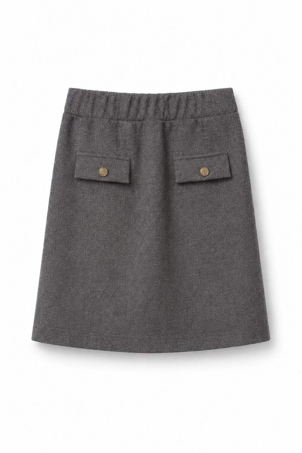 Mini sukně do A s knoflíkovými patkami