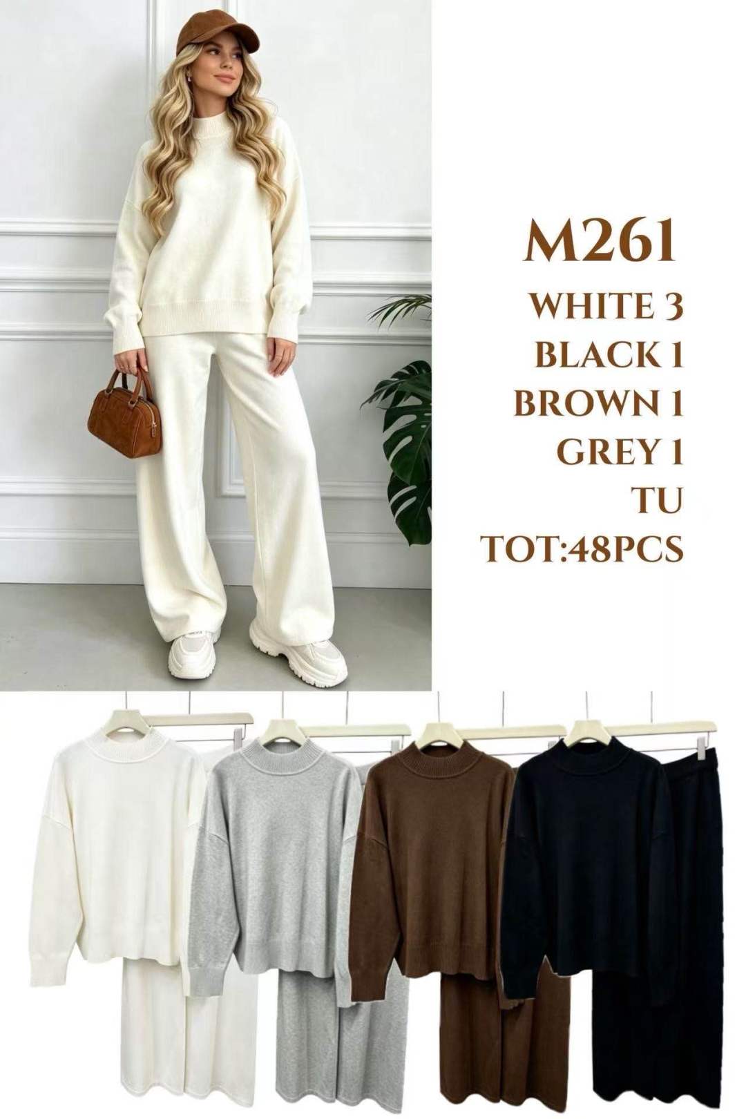 Sada s polorolákem a volným střihem