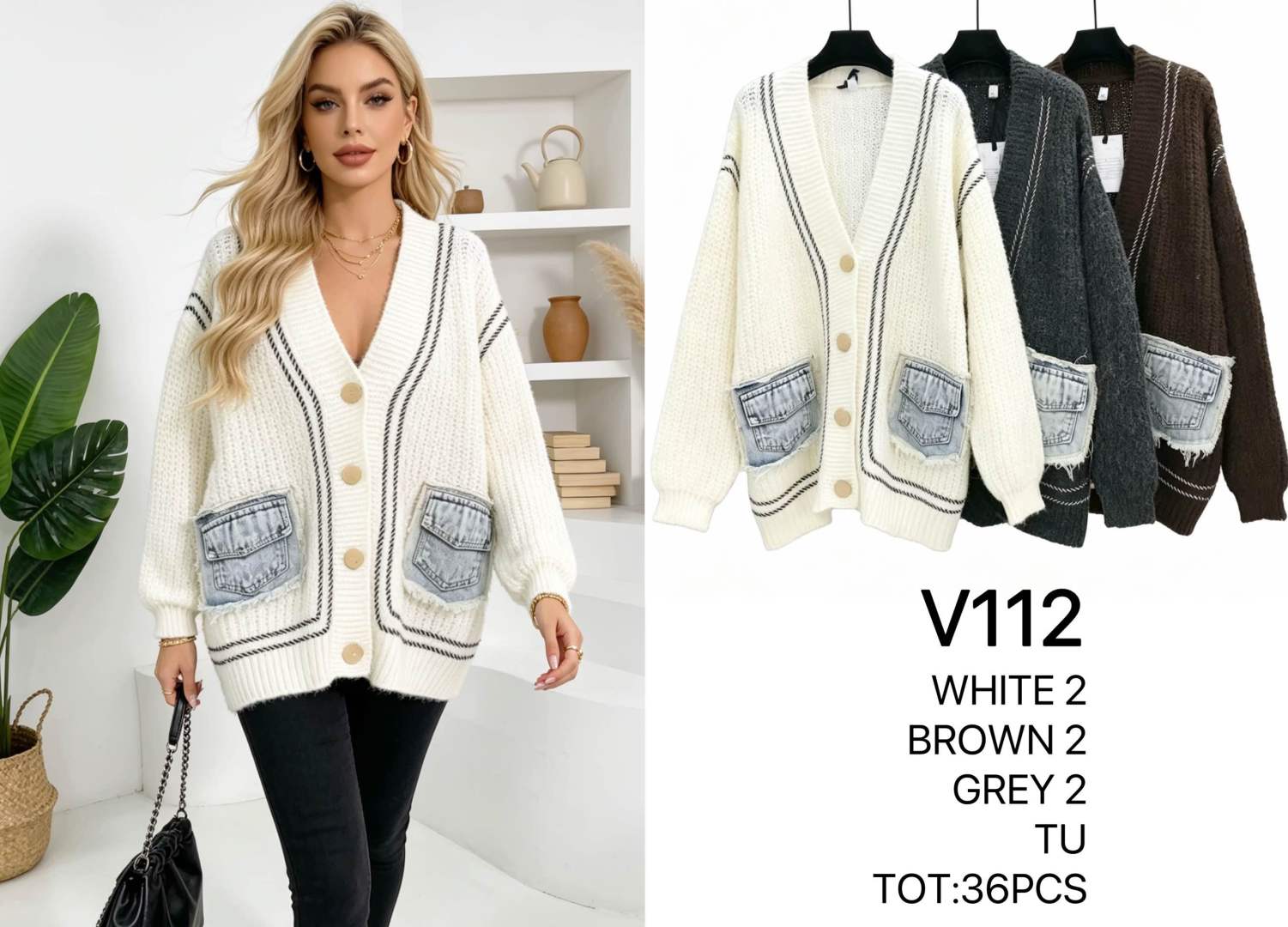 Oversized kardigan s kapsami