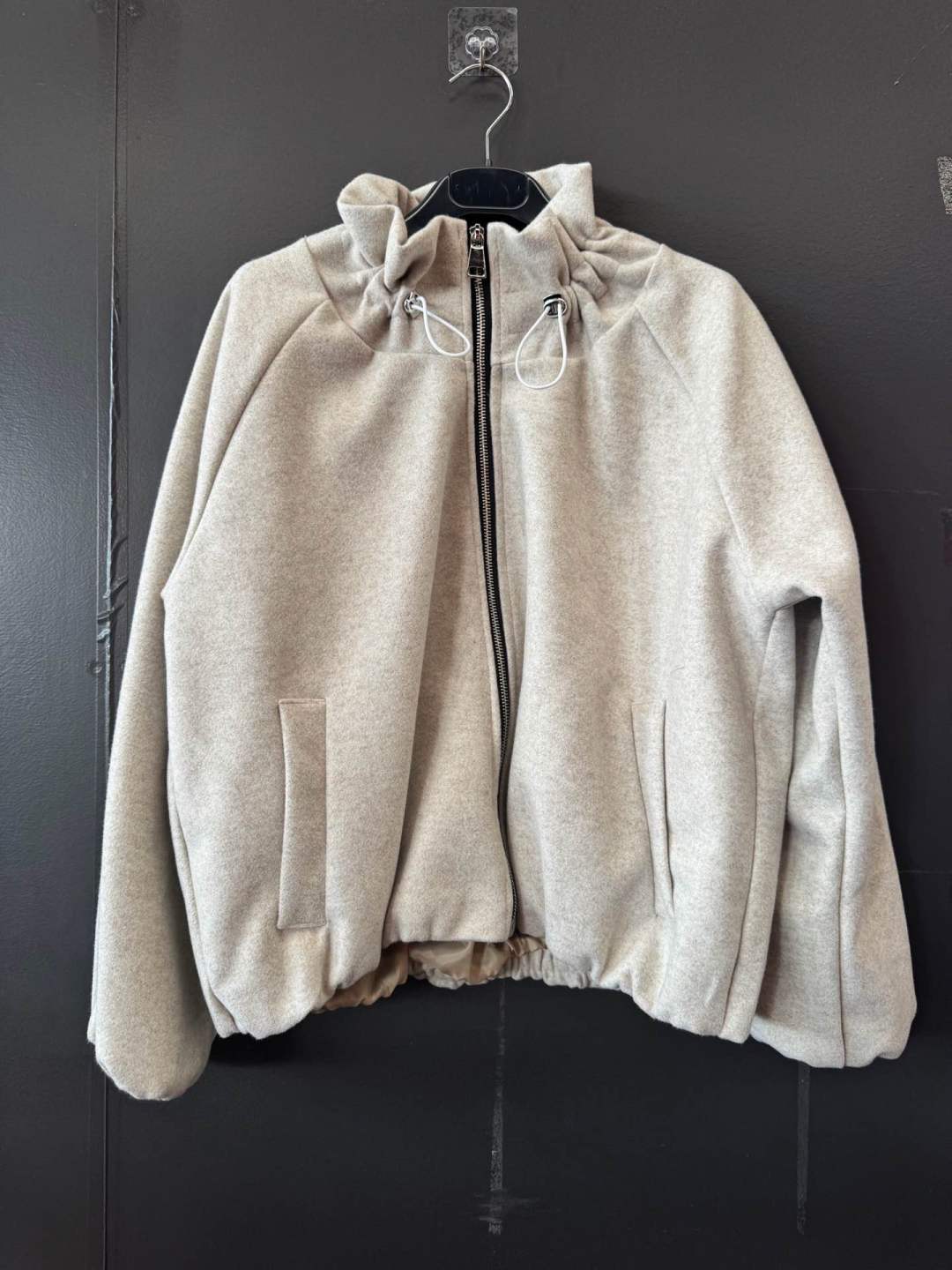 Bomber bunda s rolákovým límcem