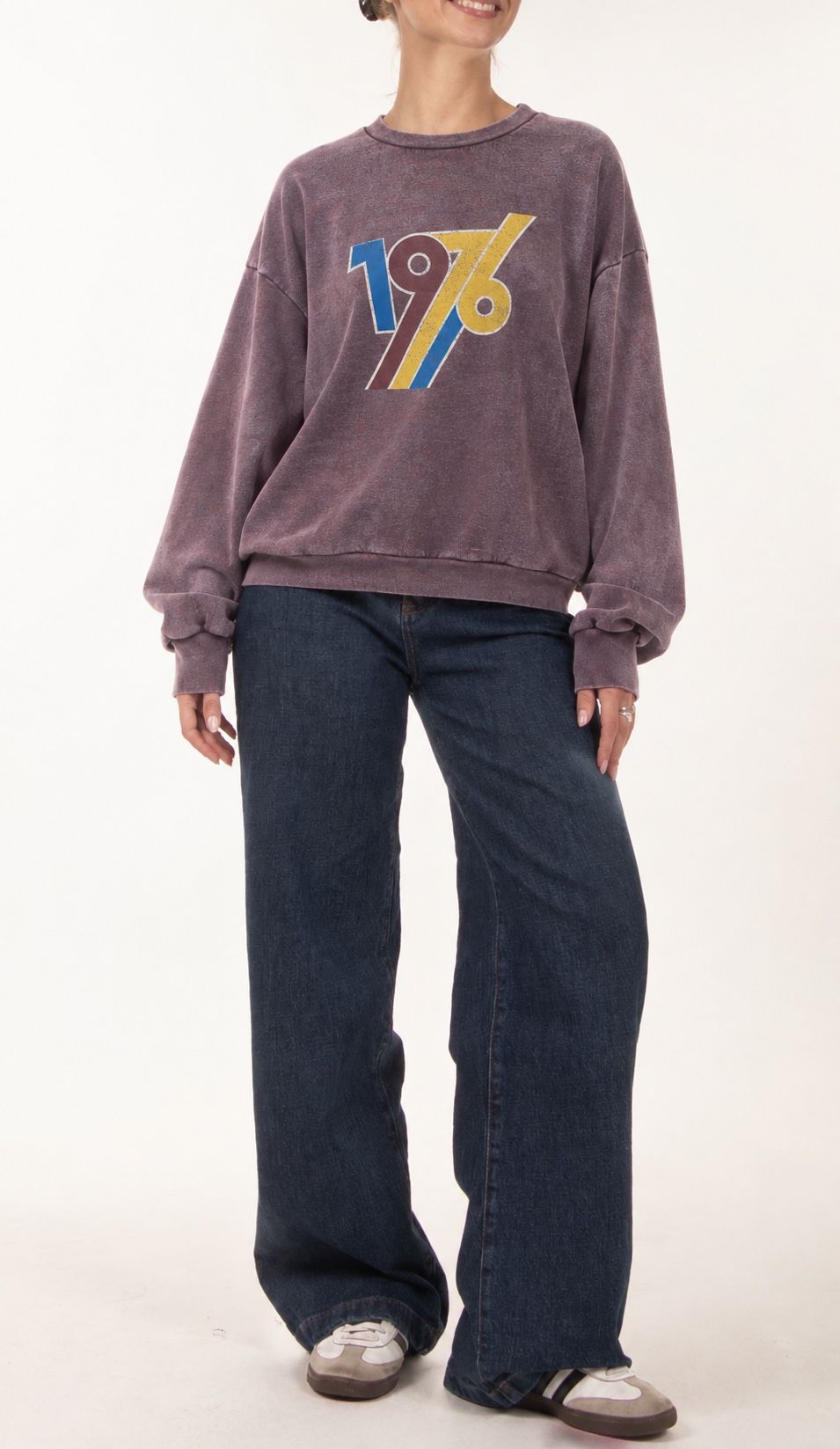 Oversize mikina s potiskem