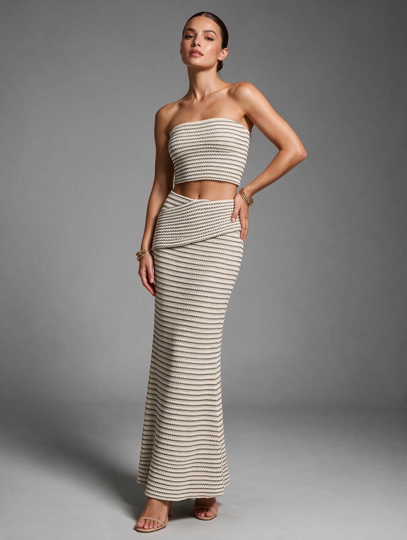 Krátký páskový top bandeau