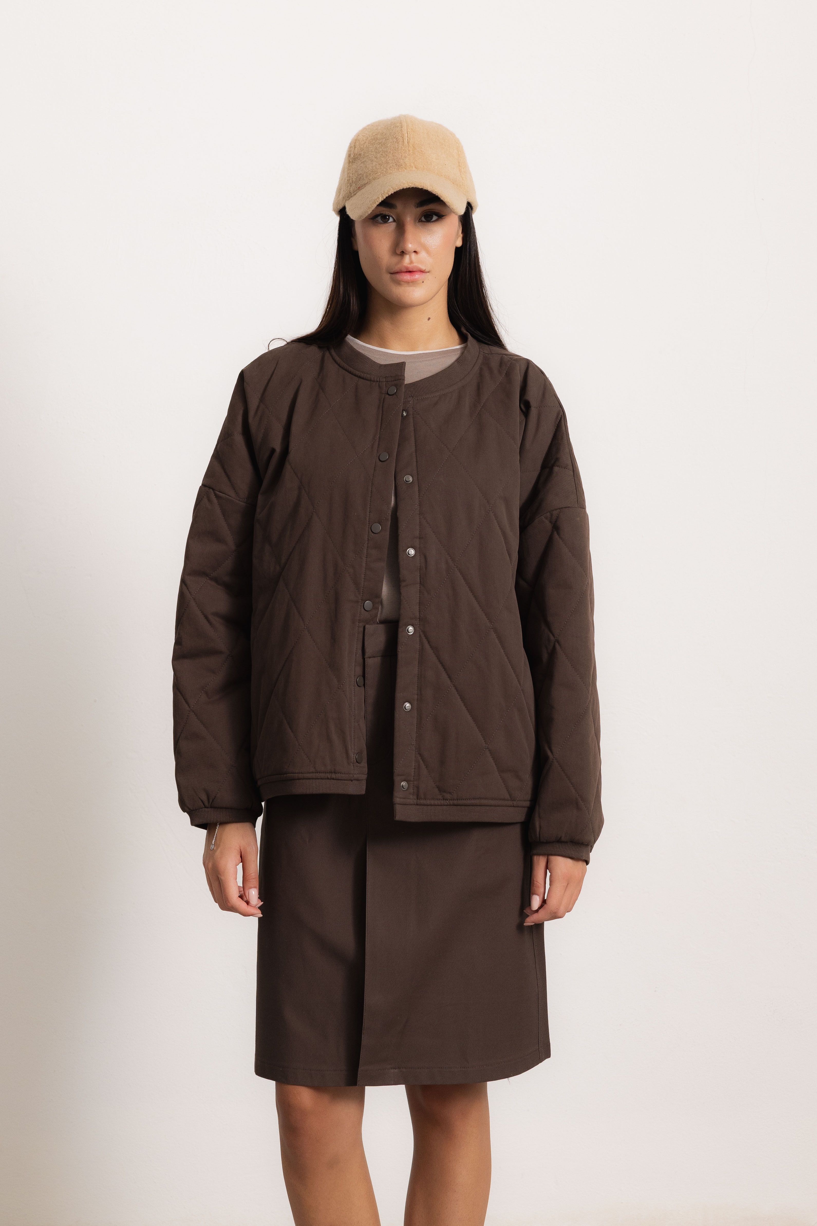 Oversize prošívaná bunda