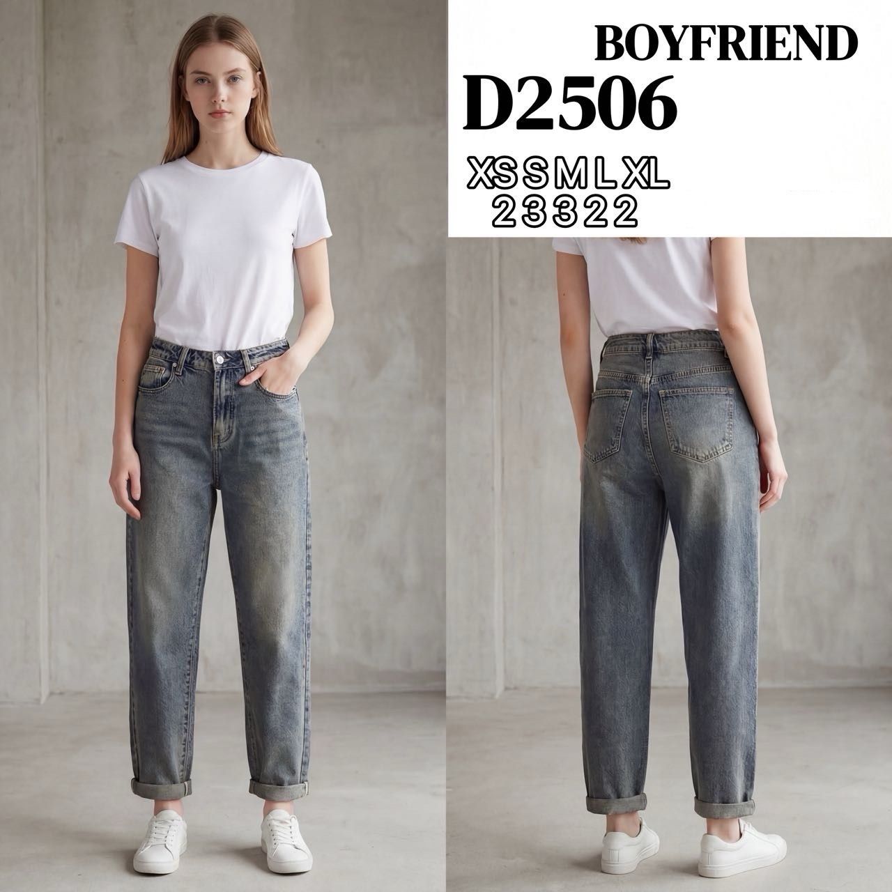 Boyfriend džíny s vysokým pasem