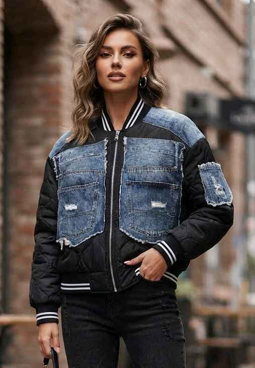 Prošívaná bomber bunda