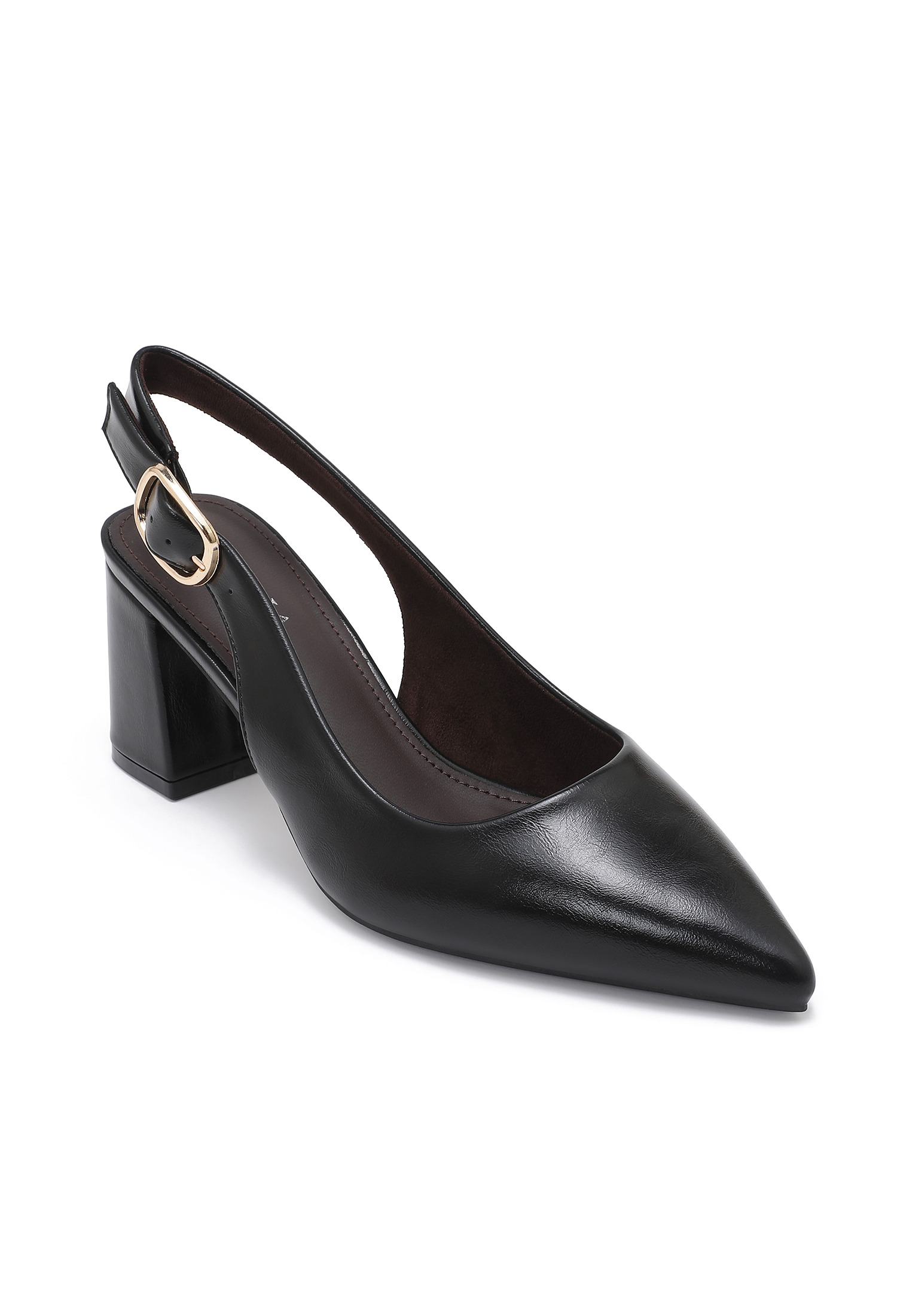 Slingback lodičky na širokém podpatku