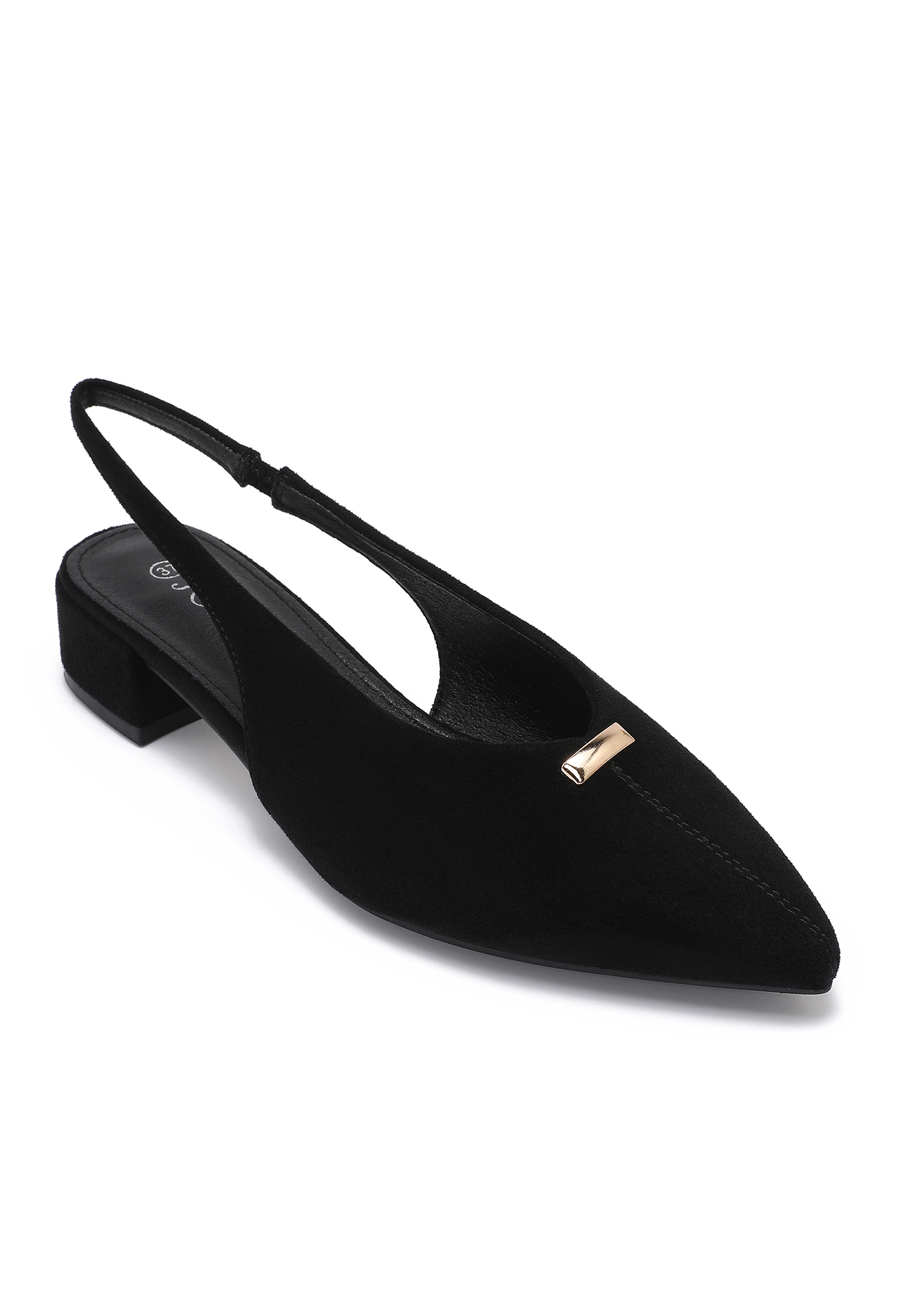 Lodičky slingback s ozdobným detailem