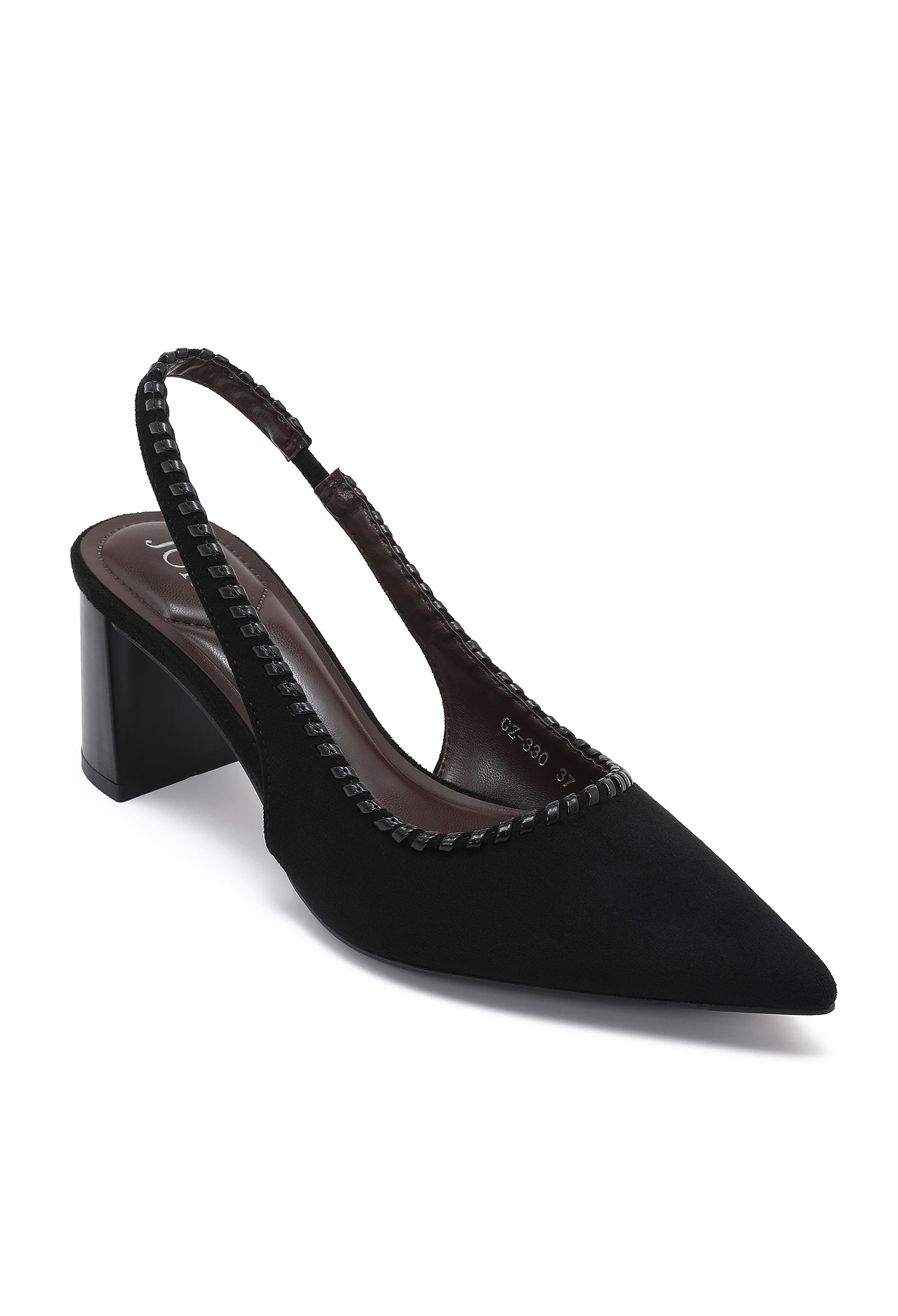Slingback lodičky s blokovým podpatkem