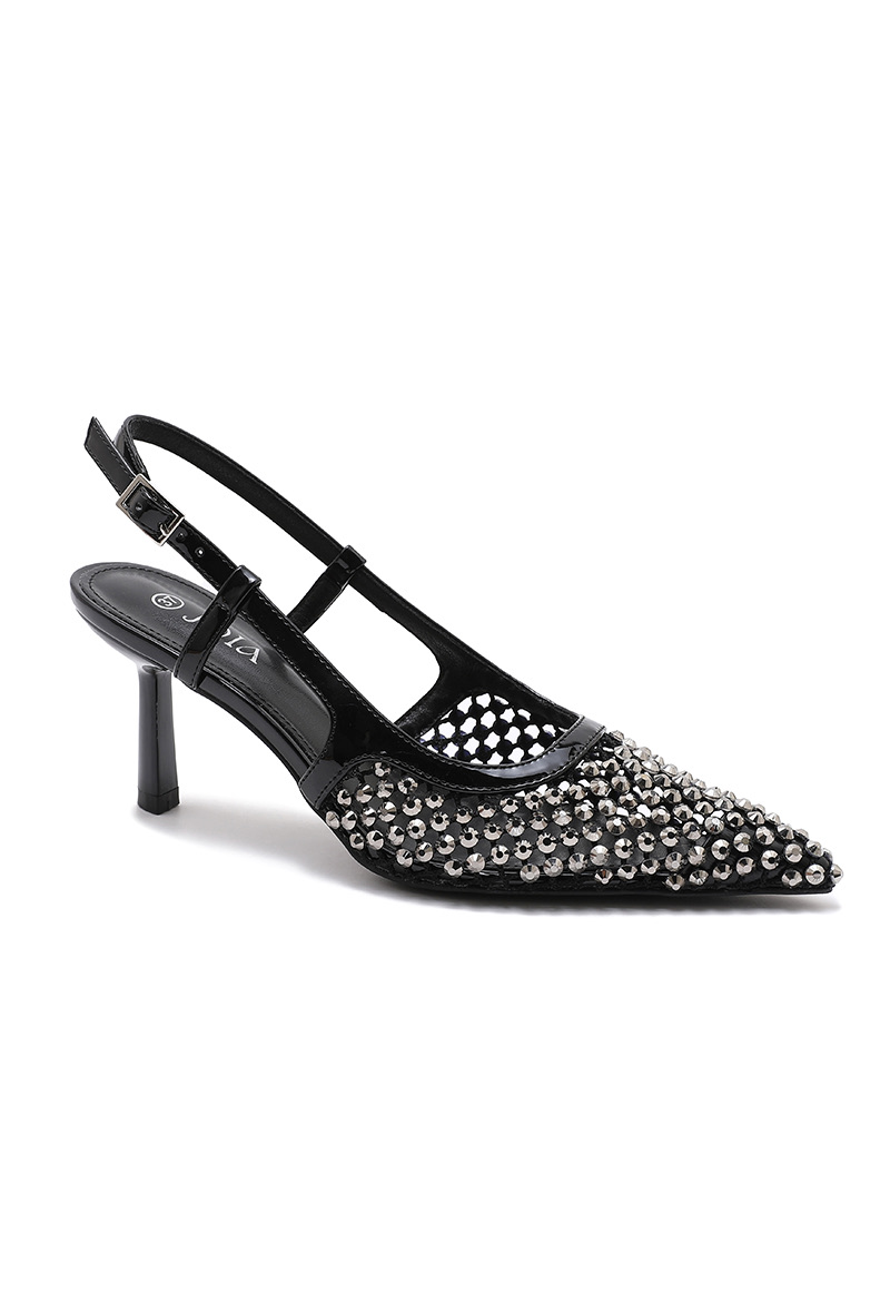 Slingback lodičky s krystalky