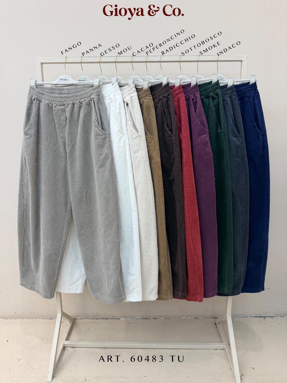 Manšestrové jogger kalhoty