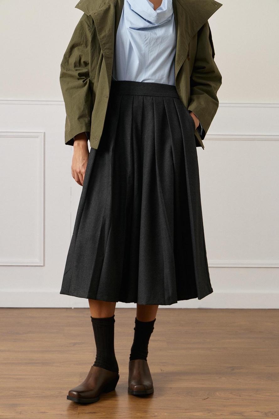 Kalhoty culottes s plisováním