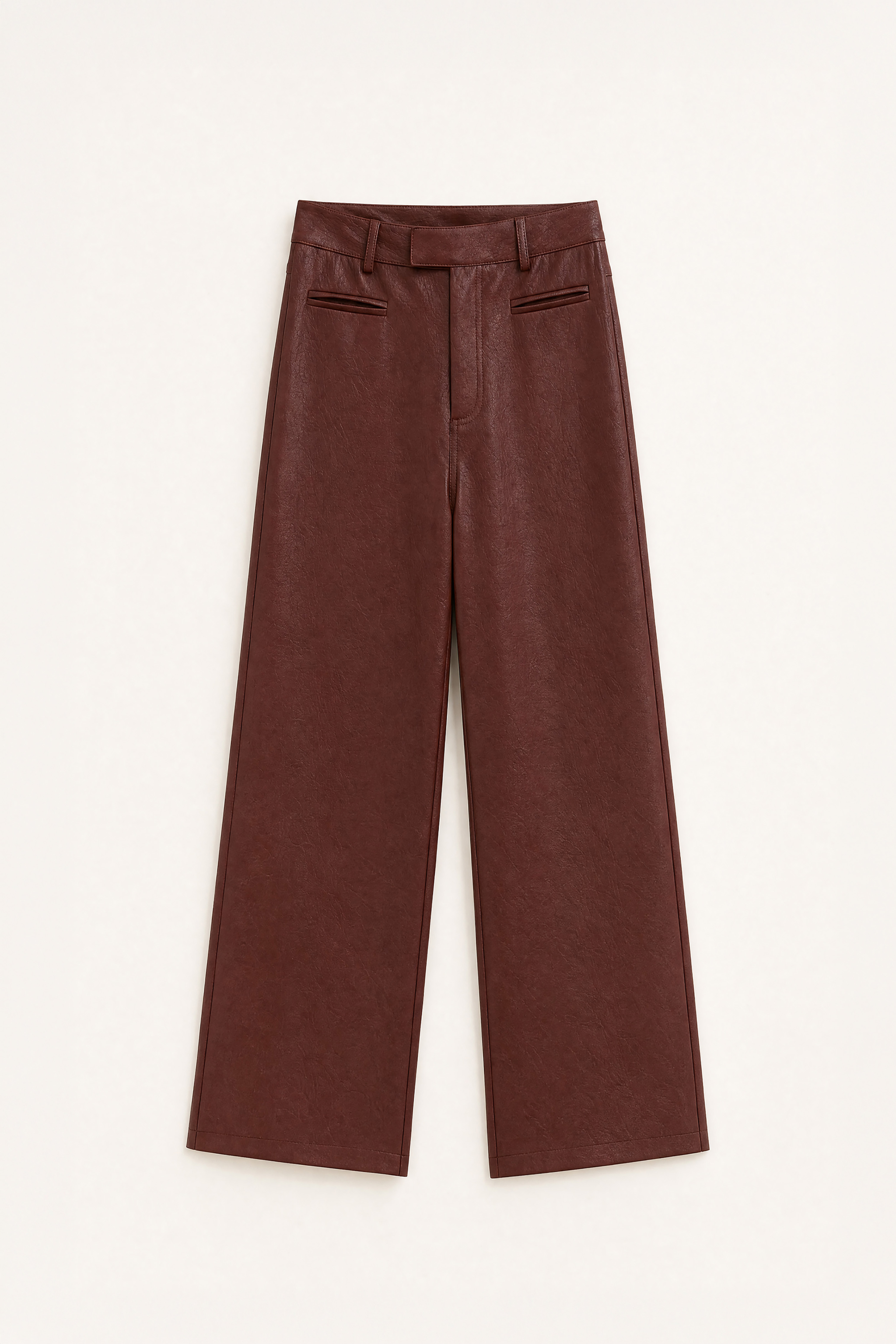 Kalhoty Wide Leg z eko-kůže