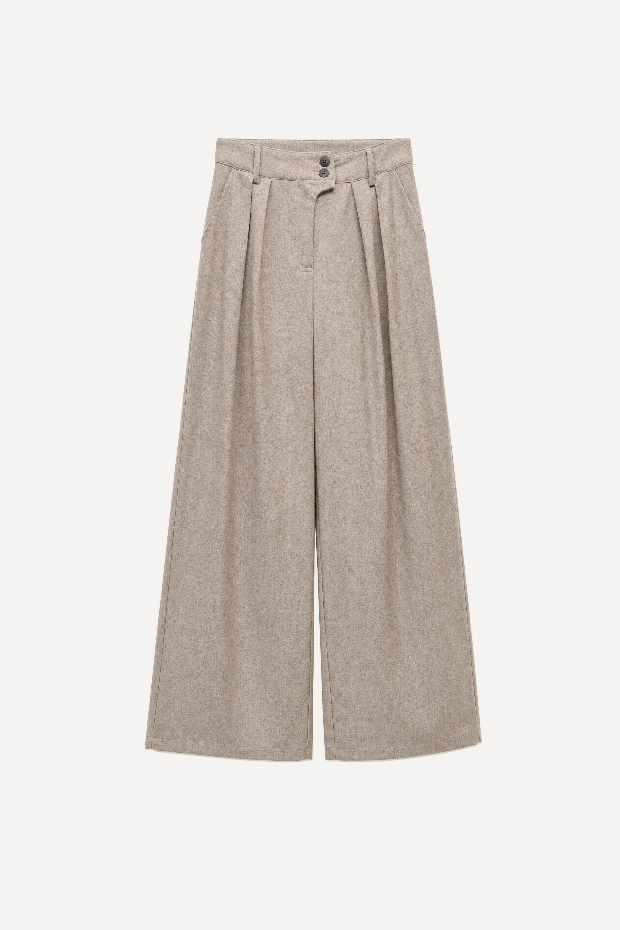 Kalhoty Wide Leg s Plisemi