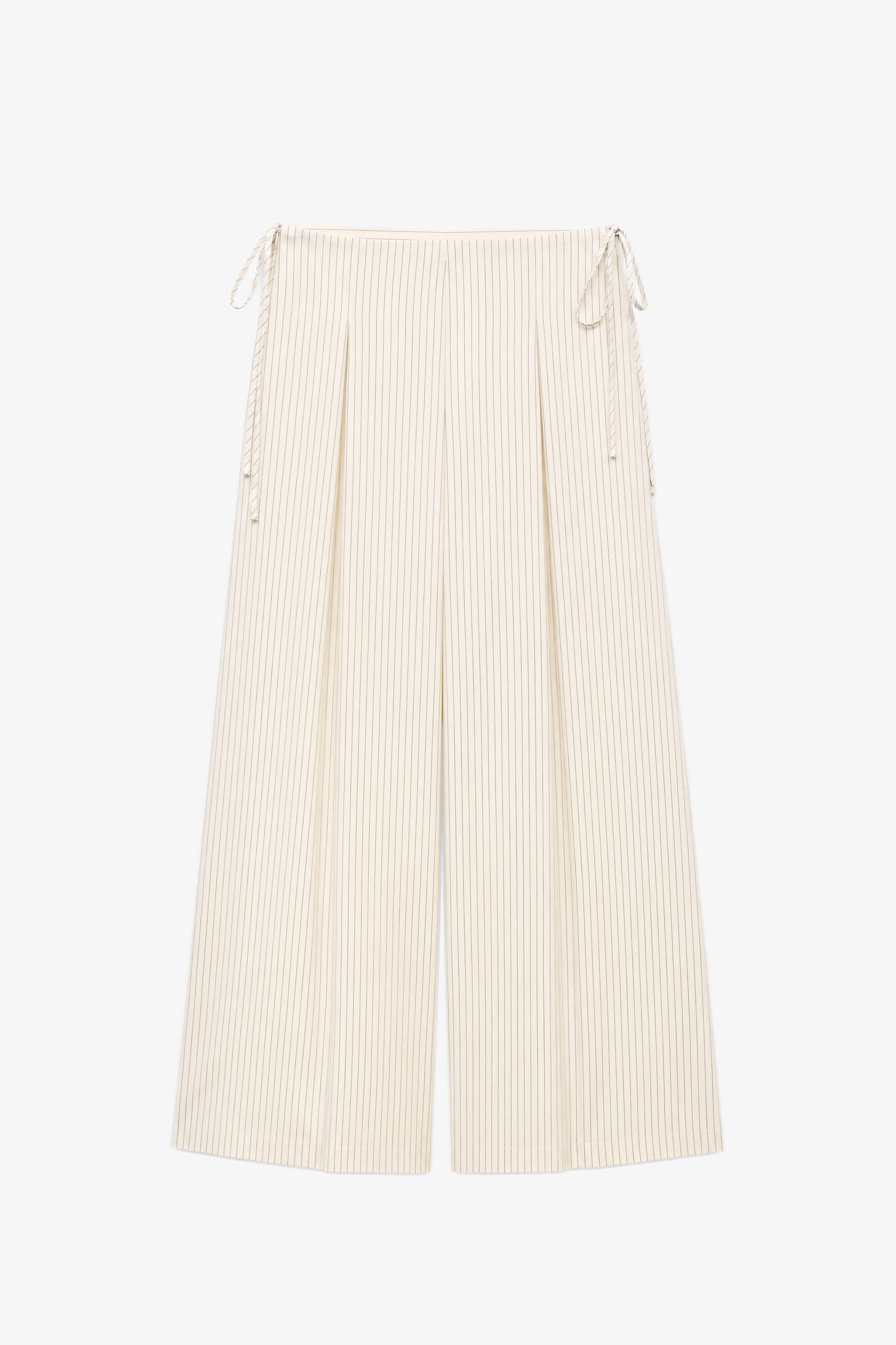 Kalhoty Wide Leg s Hlubokými Záhyby
