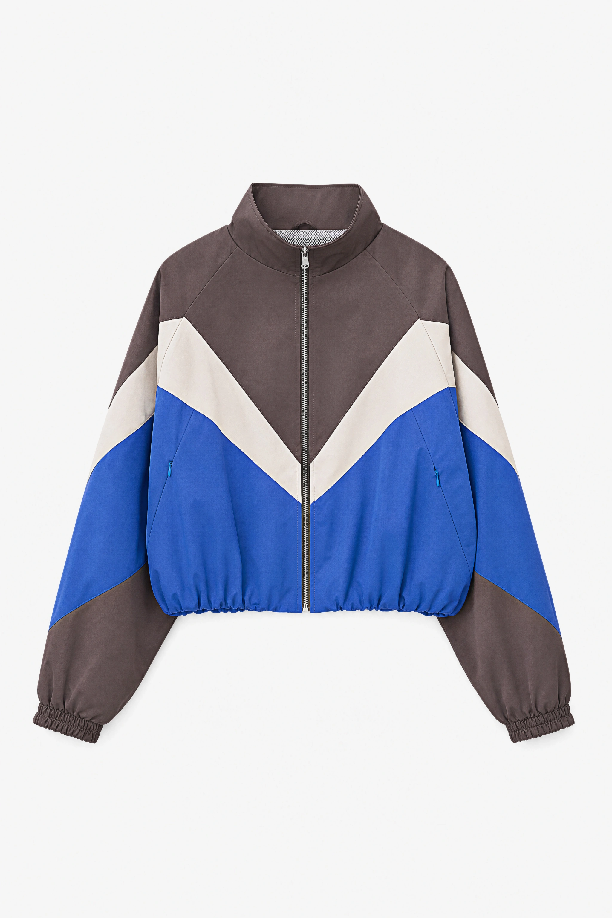 Oversize bunda s color‑blockem